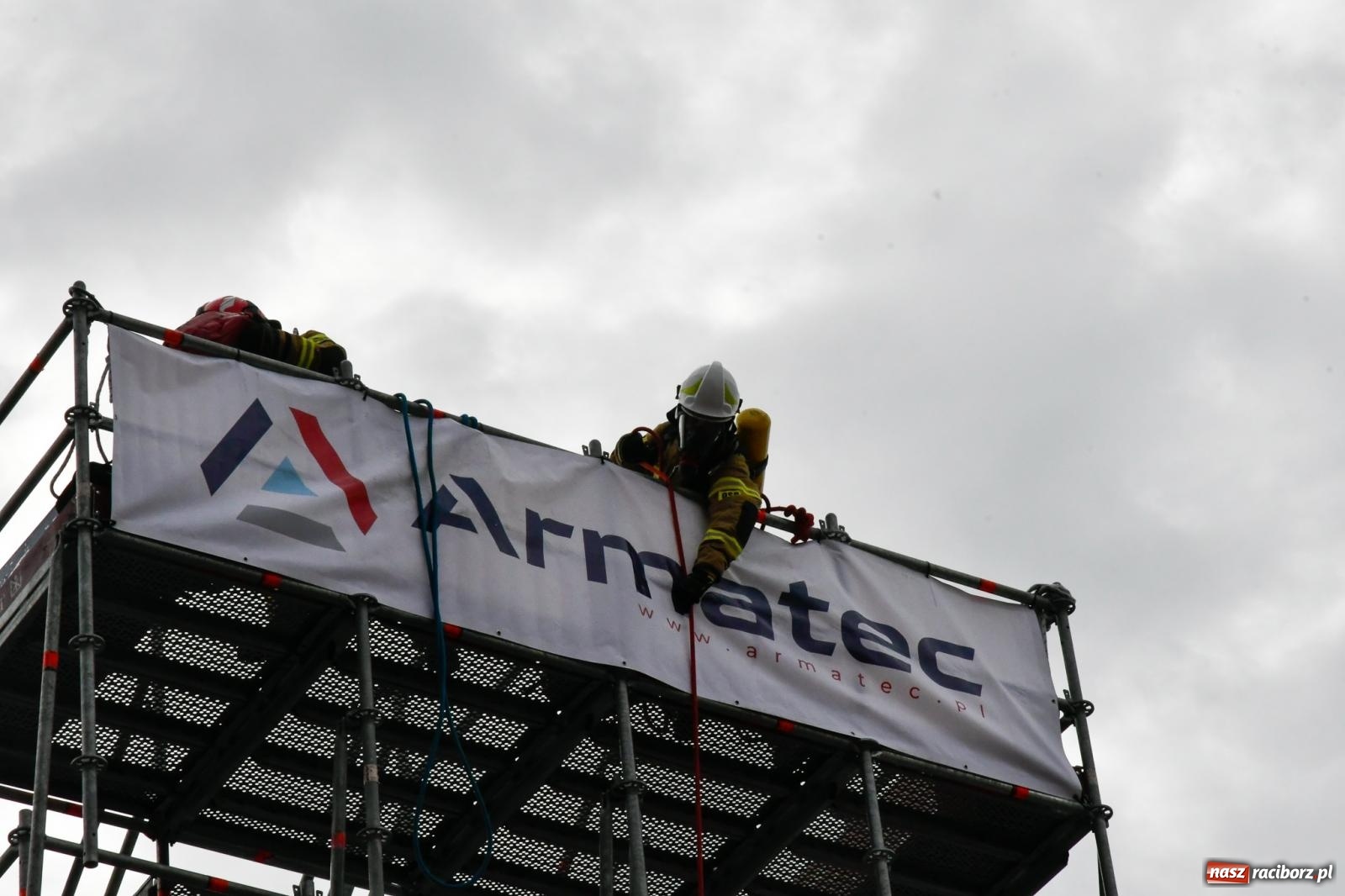 Zdjęcie w galerii na portalu naszraciborz.pl: Toughest Firefighter Racibórz 2023 - strażackie emocje w Raciborzu wiadomości z regionu