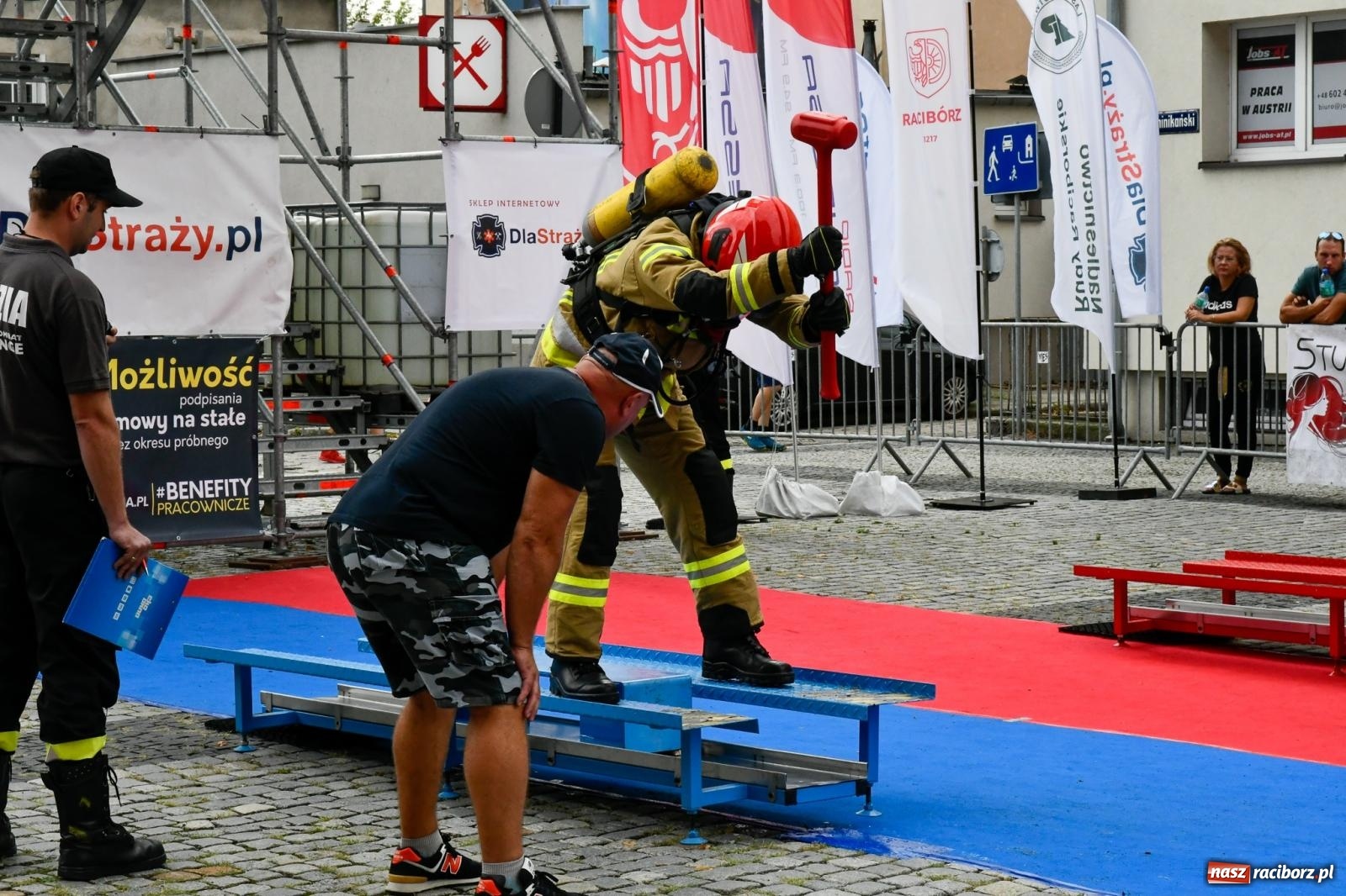 Zdjęcie w galerii na portalu naszraciborz.pl: Toughest Firefighter Racibórz 2023 - strażackie emocje w Raciborzu wiadomości z regionu