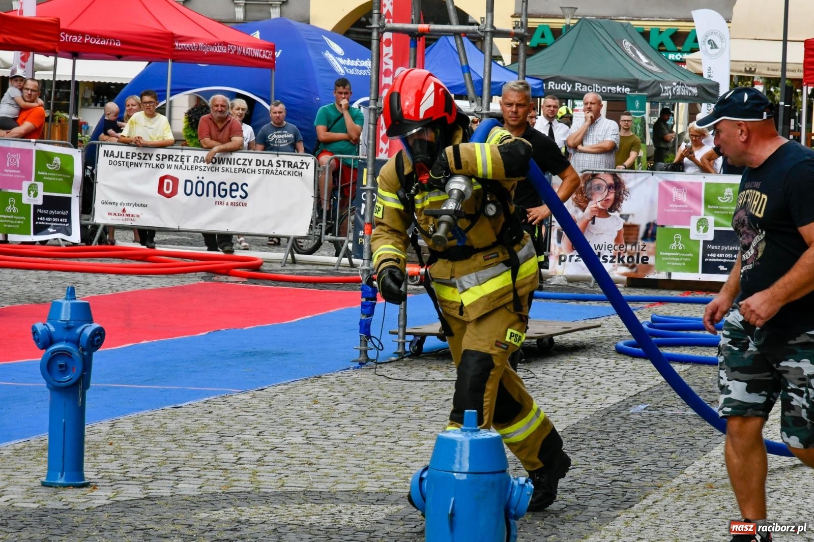 Zdjęcie w galerii na portalu naszraciborz.pl: Toughest Firefighter Racibórz 2023 - strażackie emocje w Raciborzu wiadomości z regionu
