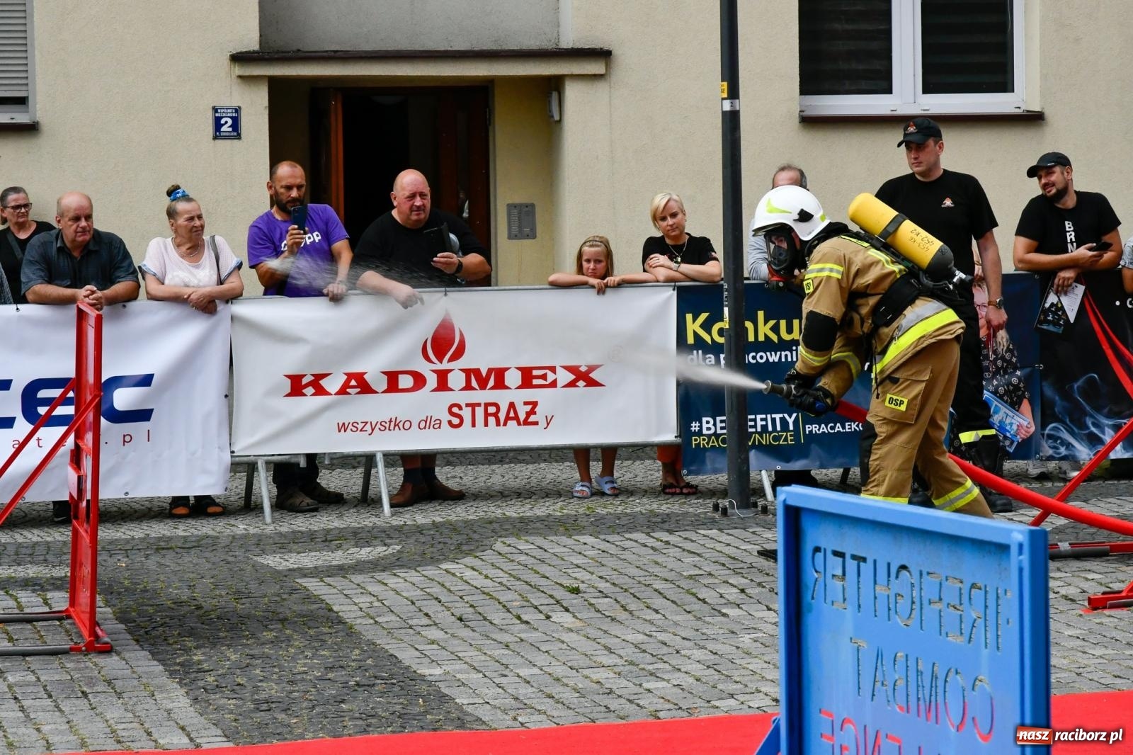 Zdjęcie w galerii na portalu naszraciborz.pl: Toughest Firefighter Racibórz 2023 - strażackie emocje w Raciborzu wiadomości z regionu