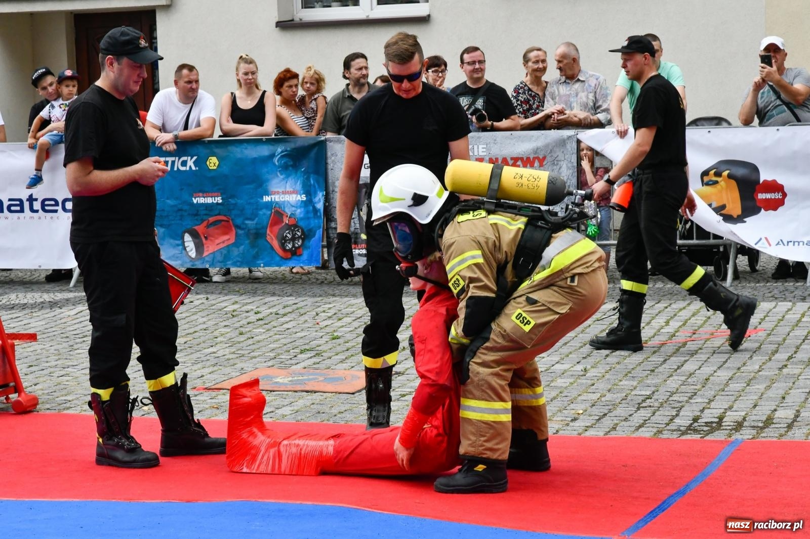 Zdjęcie w galerii na portalu naszraciborz.pl: Toughest Firefighter Racibórz 2023 - strażackie emocje w Raciborzu wiadomości z regionu