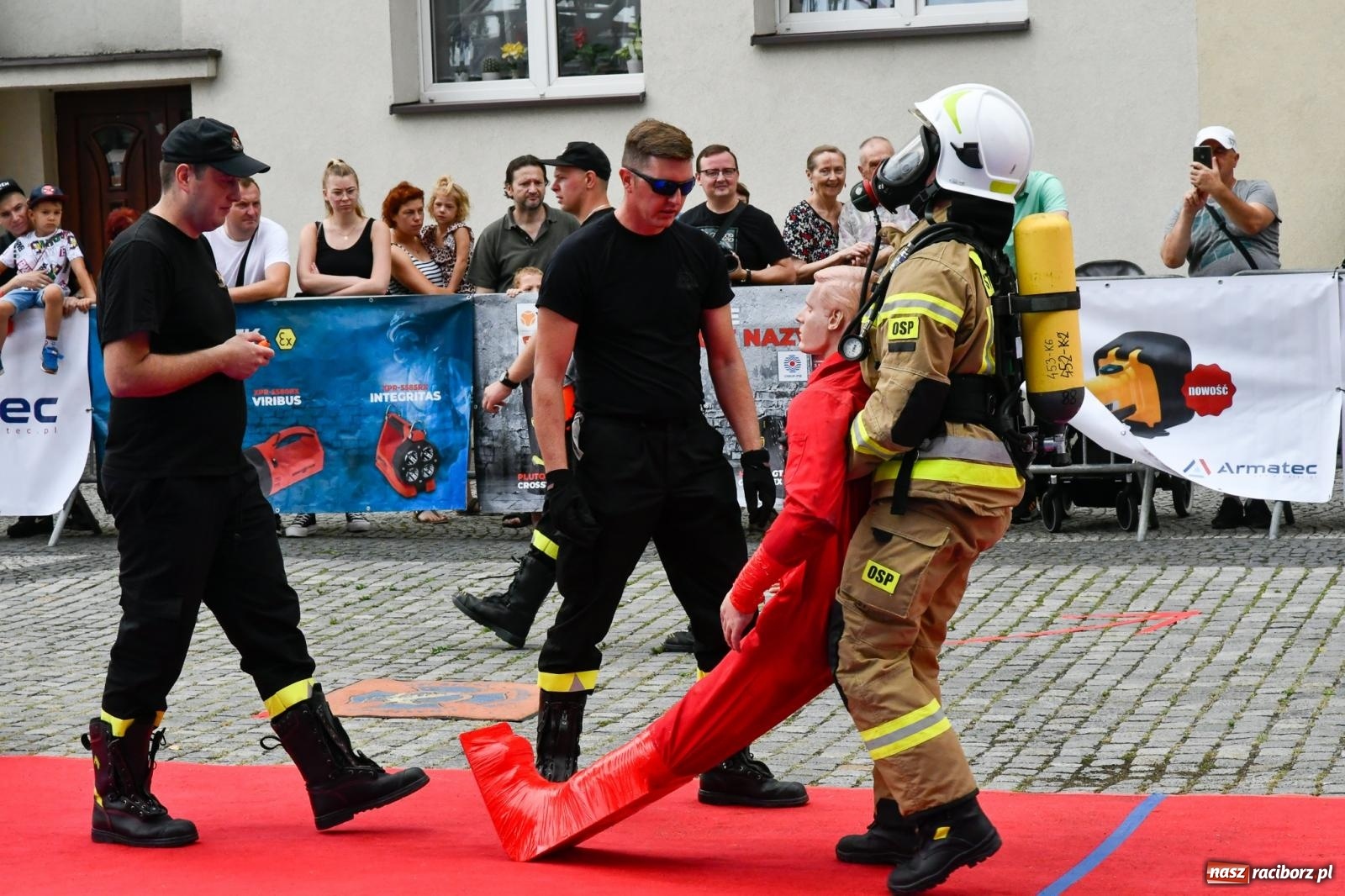 Zdjęcie w galerii na portalu naszraciborz.pl: Toughest Firefighter Racibórz 2023 - strażackie emocje w Raciborzu wiadomości z regionu