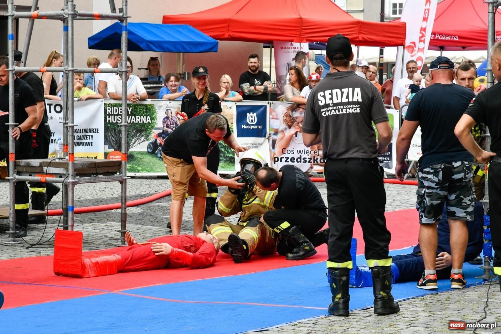 Zdjęcie w galerii na portalu naszraciborz.pl: Toughest Firefighter Racibórz 2023 - strażackie emocje w Raciborzu wiadomości z regionu