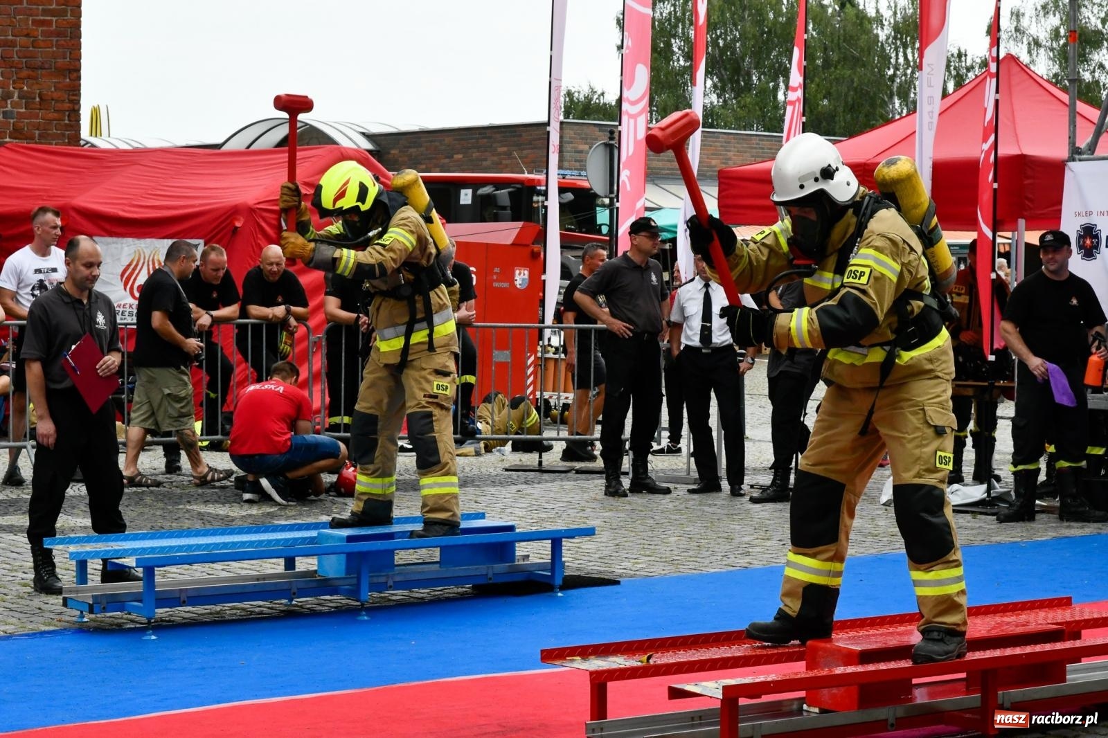 Zdjęcie w galerii na portalu naszraciborz.pl: Toughest Firefighter Racibórz 2023 - strażackie emocje w Raciborzu wiadomości z regionu