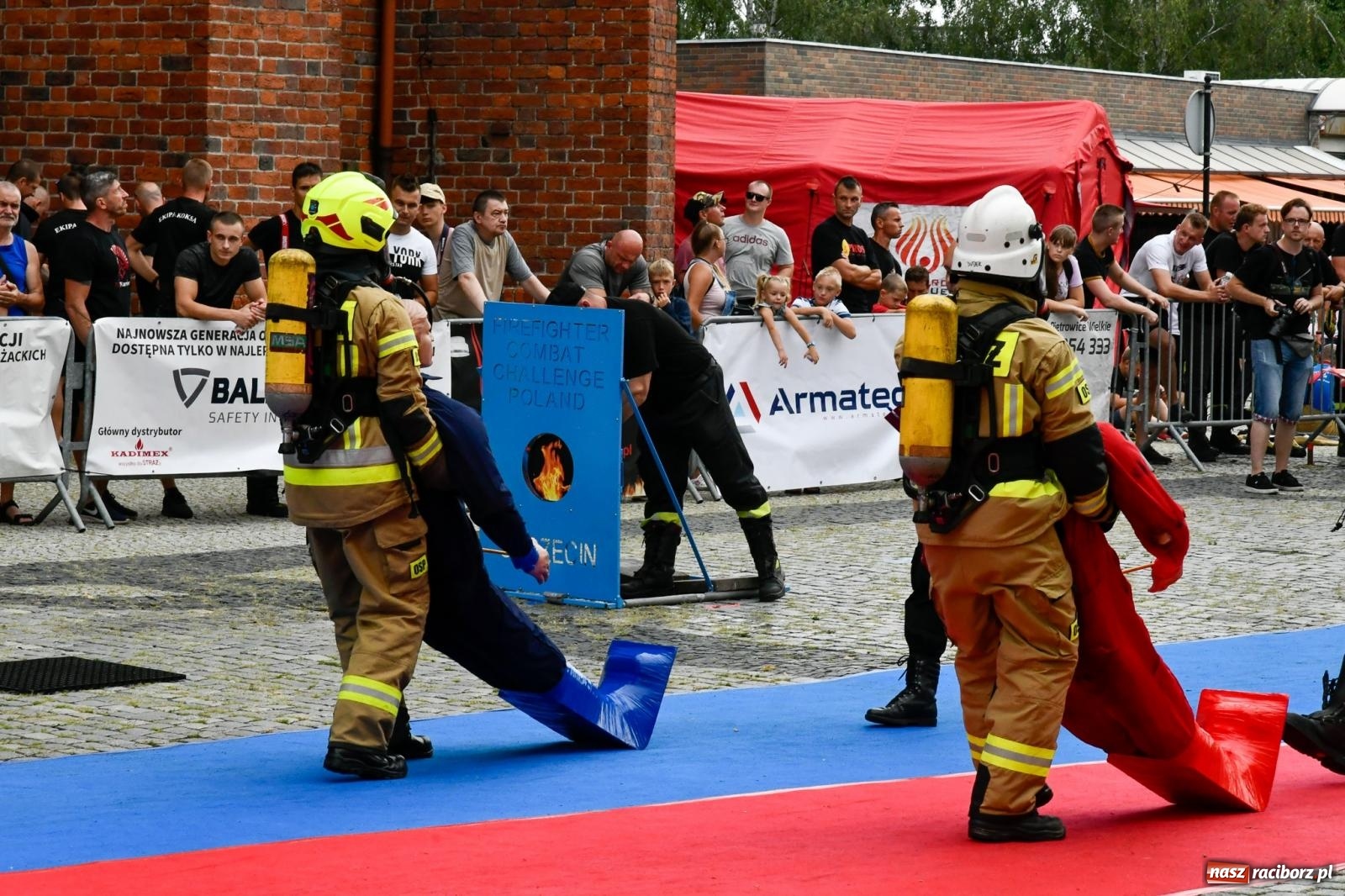Zdjęcie w galerii na portalu naszraciborz.pl: Toughest Firefighter Racibórz 2023 - strażackie emocje w Raciborzu wiadomości z regionu