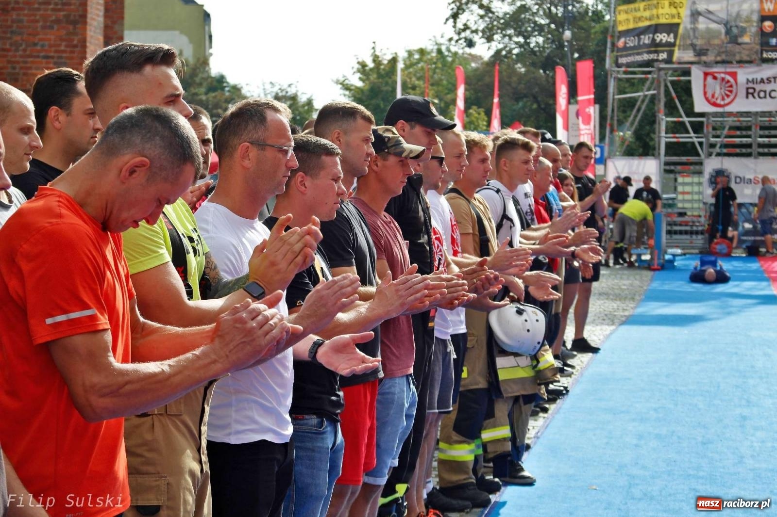 Zdjęcie w galerii na portalu naszraciborz.pl: Toughest Firefighter Racibórz 2023 - strażackie emocje w Raciborzu wiadomości z regionu