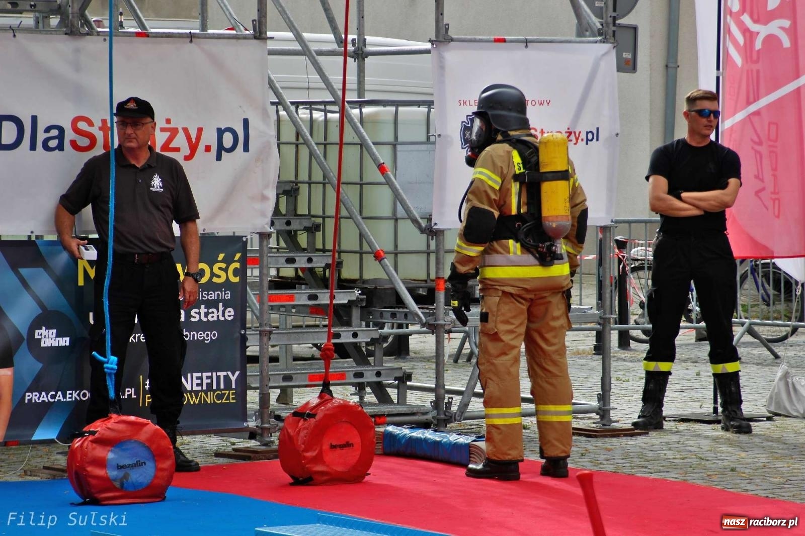 Zdjęcie w galerii na portalu naszraciborz.pl: Toughest Firefighter Racibórz 2023 - strażackie emocje w Raciborzu wiadomości z regionu