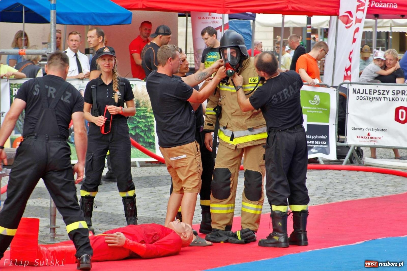 Zdjęcie w galerii na portalu naszraciborz.pl: Toughest Firefighter Racibórz 2023 - strażackie emocje w Raciborzu wiadomości z regionu