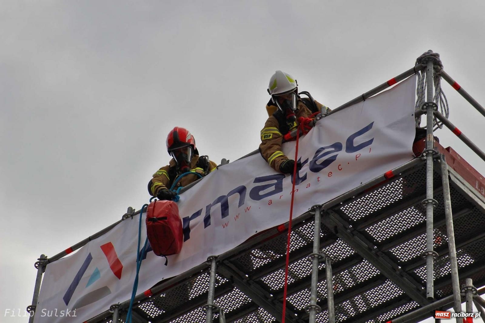 Zdjęcie w galerii na portalu naszraciborz.pl: Toughest Firefighter Racibórz 2023 - strażackie emocje w Raciborzu wiadomości z regionu