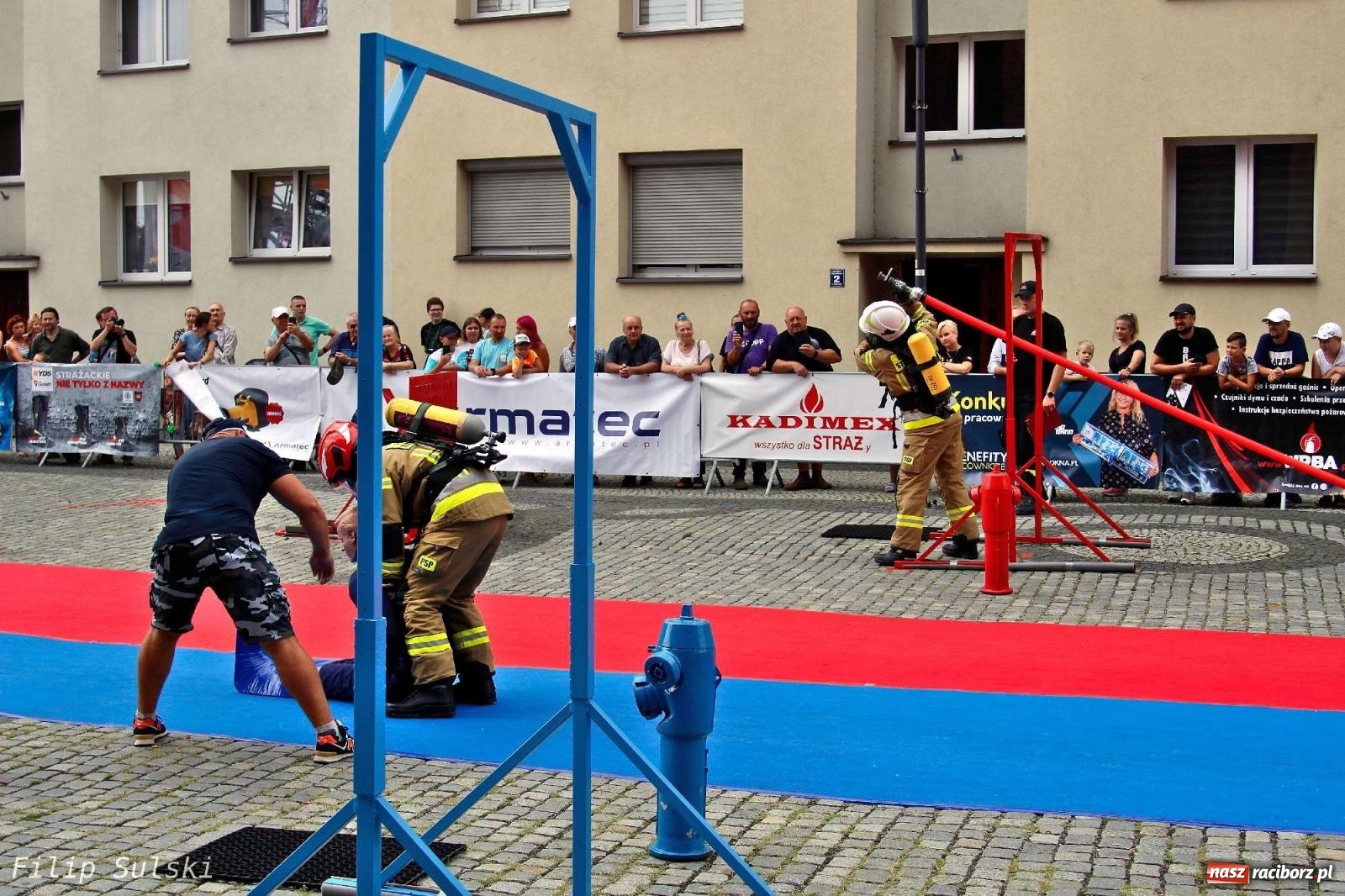 Zdjęcie w galerii na portalu naszraciborz.pl: Toughest Firefighter Racibórz 2023 - strażackie emocje w Raciborzu wiadomości z regionu
