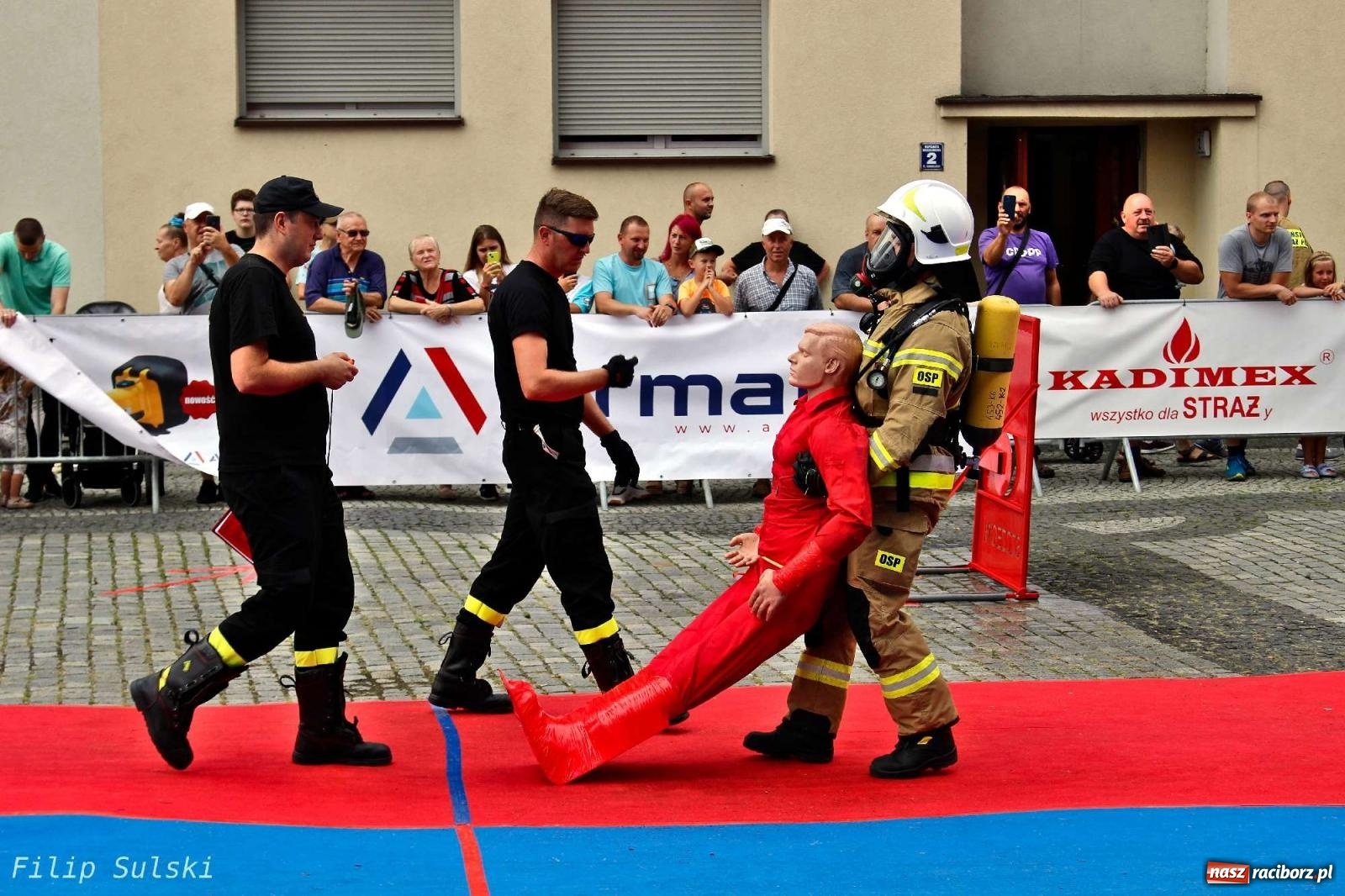 Zdjęcie w galerii na portalu naszraciborz.pl: Toughest Firefighter Racibórz 2023 - strażackie emocje w Raciborzu wiadomości z regionu