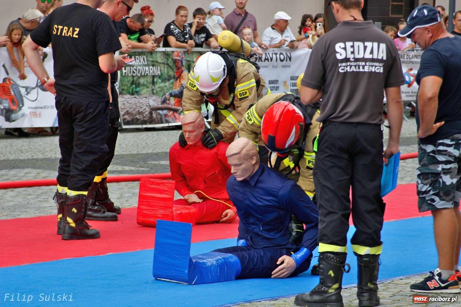 Zdjęcie w galerii na portalu naszraciborz.pl: Toughest Firefighter Racibórz 2023 - strażackie emocje w Raciborzu wiadomości z regionu