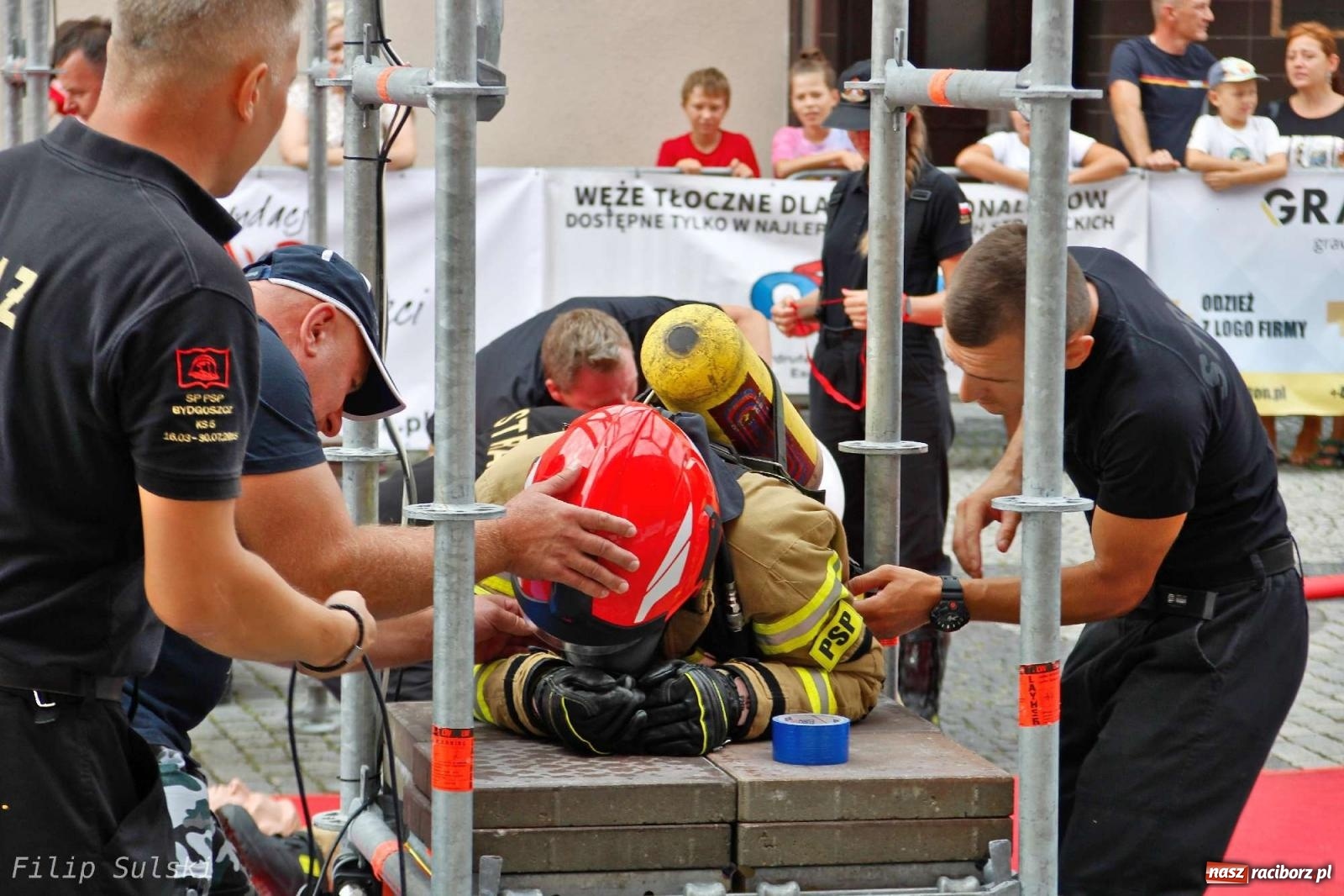 Zdjęcie w galerii na portalu naszraciborz.pl: Toughest Firefighter Racibórz 2023 - strażackie emocje w Raciborzu wiadomości z regionu