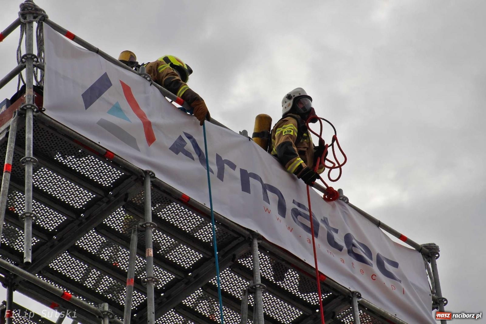 Zdjęcie w galerii na portalu naszraciborz.pl: Toughest Firefighter Racibórz 2023 - strażackie emocje w Raciborzu wiadomości z regionu