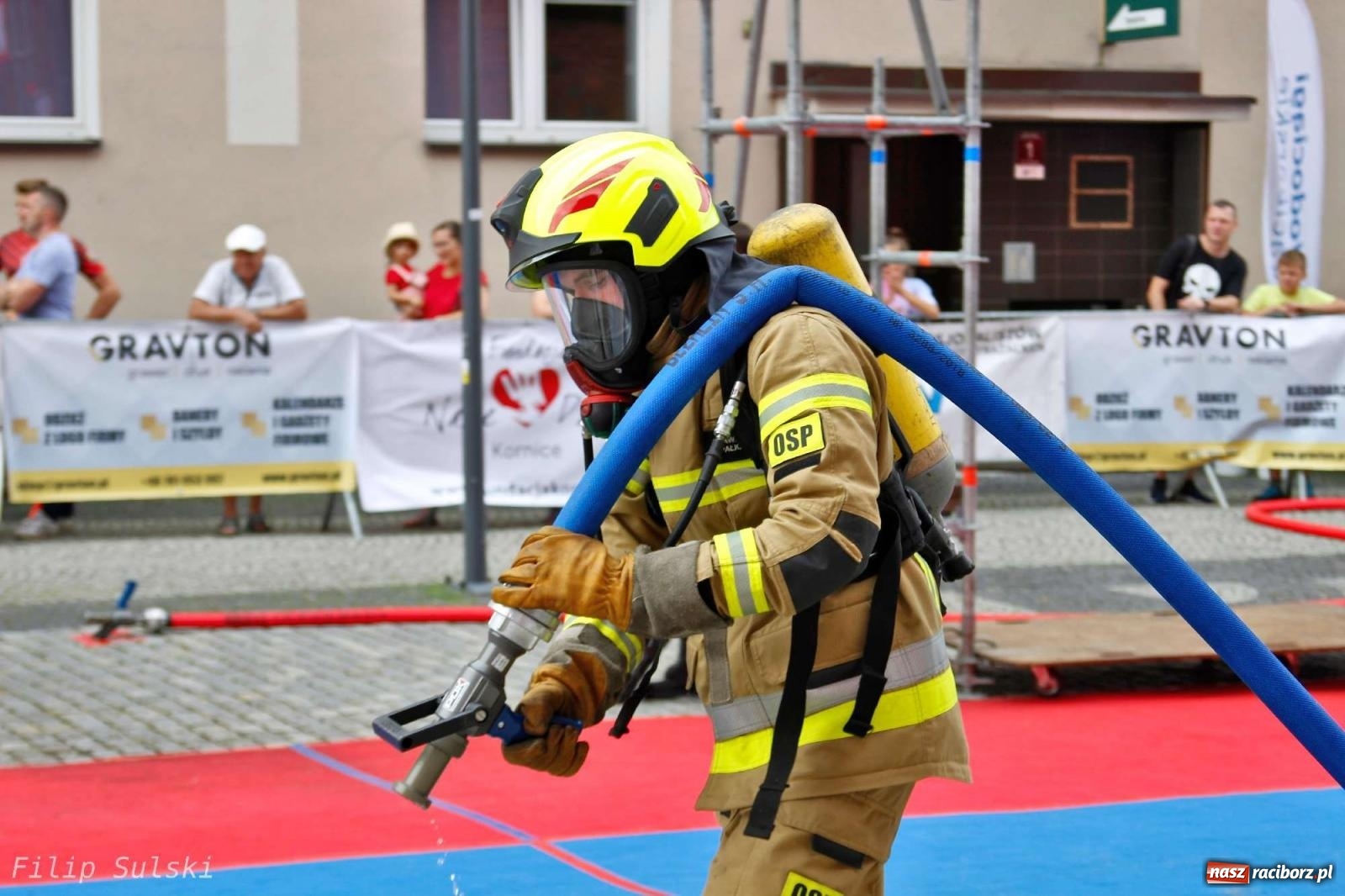 Zdjęcie w galerii na portalu naszraciborz.pl: Toughest Firefighter Racibórz 2023 - strażackie emocje w Raciborzu wiadomości z regionu