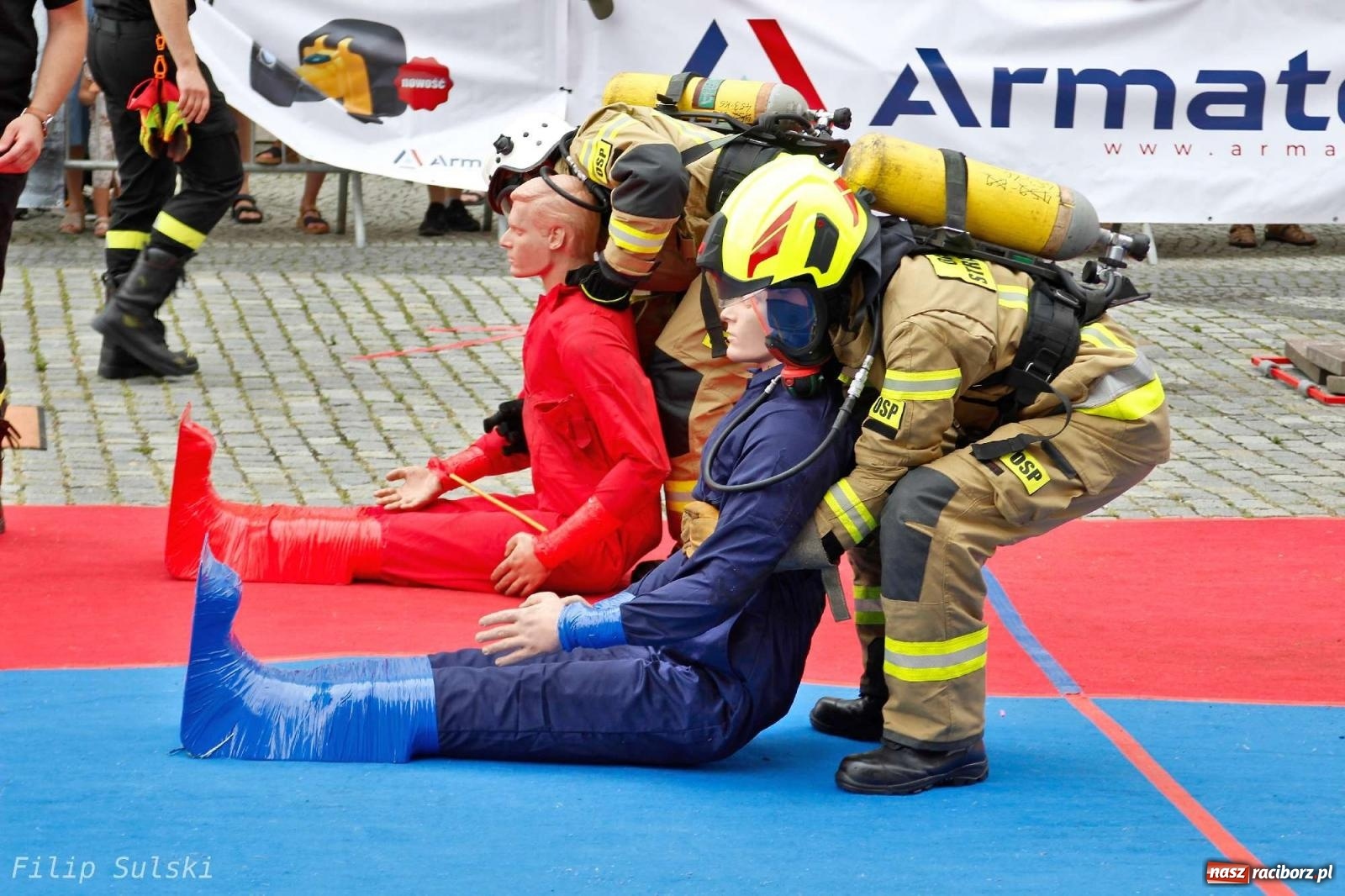 Zdjęcie w galerii na portalu naszraciborz.pl: Toughest Firefighter Racibórz 2023 - strażackie emocje w Raciborzu wiadomości z regionu
