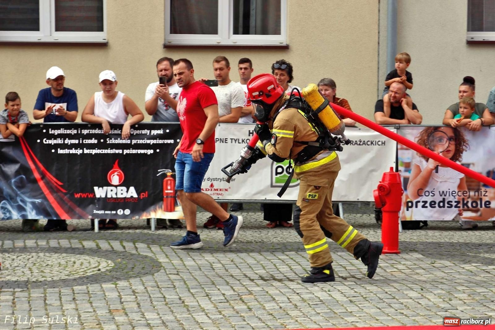Zdjęcie w galerii na portalu naszraciborz.pl: Toughest Firefighter Racibórz 2023 - strażackie emocje w Raciborzu wiadomości z regionu