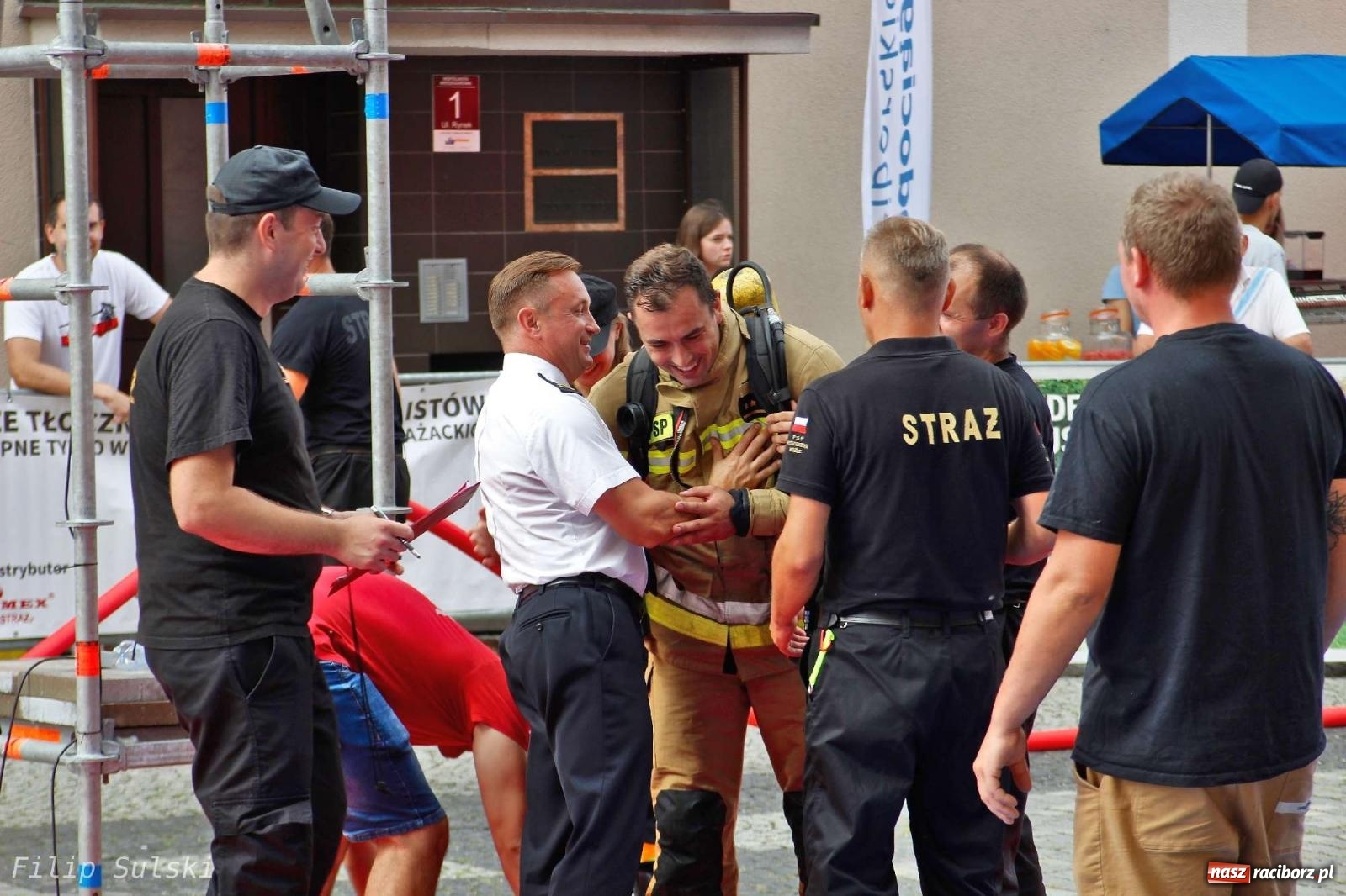 Zdjęcie w galerii na portalu naszraciborz.pl: Toughest Firefighter Racibórz 2023 - strażackie emocje w Raciborzu wiadomości z regionu