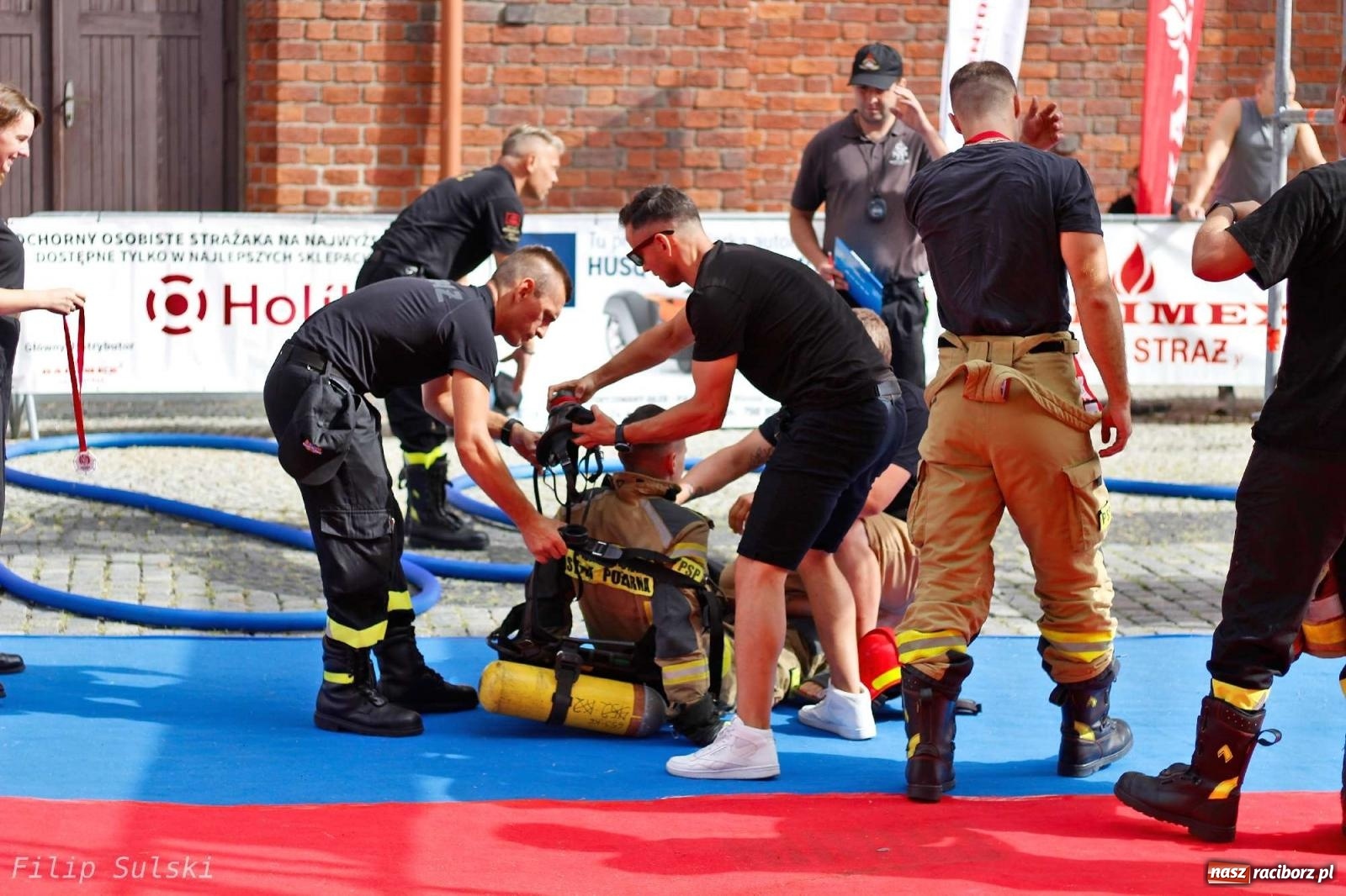 Zdjęcie w galerii na portalu naszraciborz.pl: Toughest Firefighter Racibórz 2023 - strażackie emocje w Raciborzu wiadomości z regionu