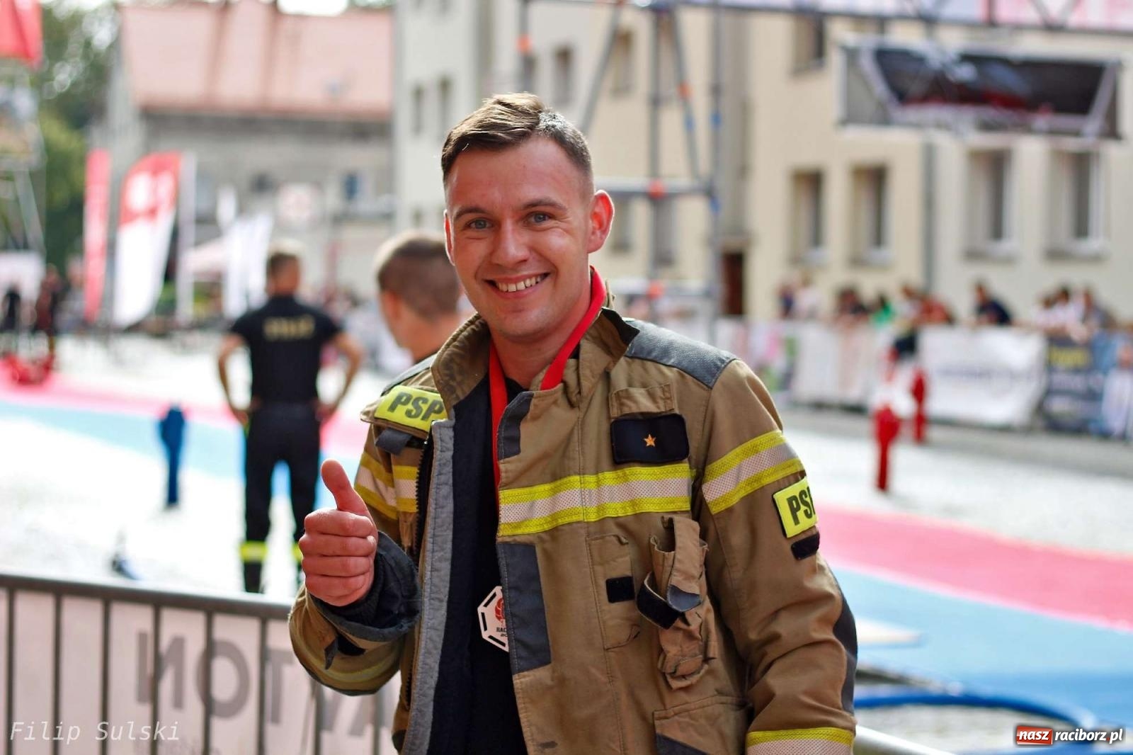 Zdjęcie w galerii na portalu naszraciborz.pl: Toughest Firefighter Racibórz 2023 - strażackie emocje w Raciborzu wiadomości z regionu