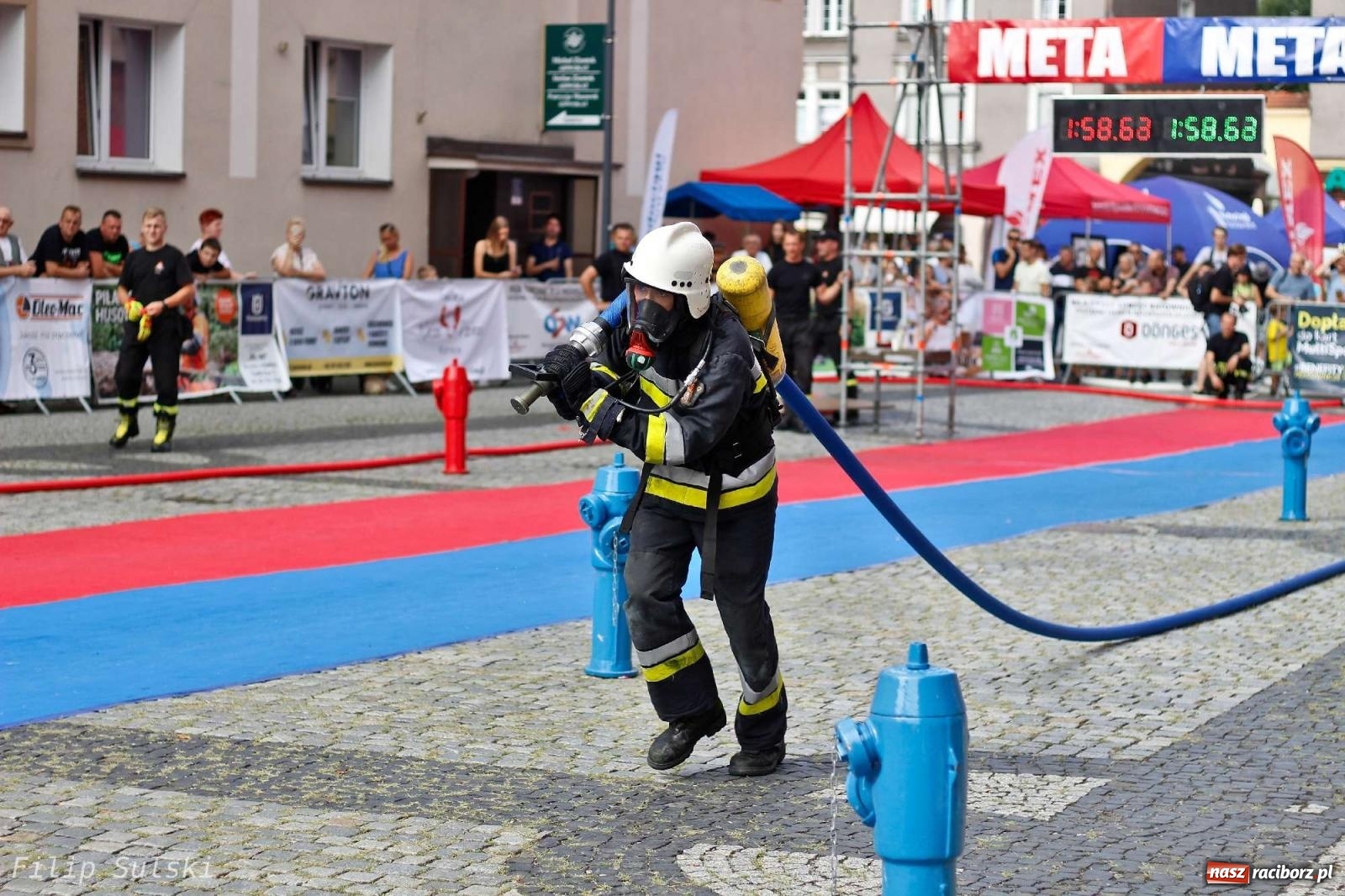 Zdjęcie w galerii na portalu naszraciborz.pl: Toughest Firefighter Racibórz 2023 - strażackie emocje w Raciborzu wiadomości z regionu