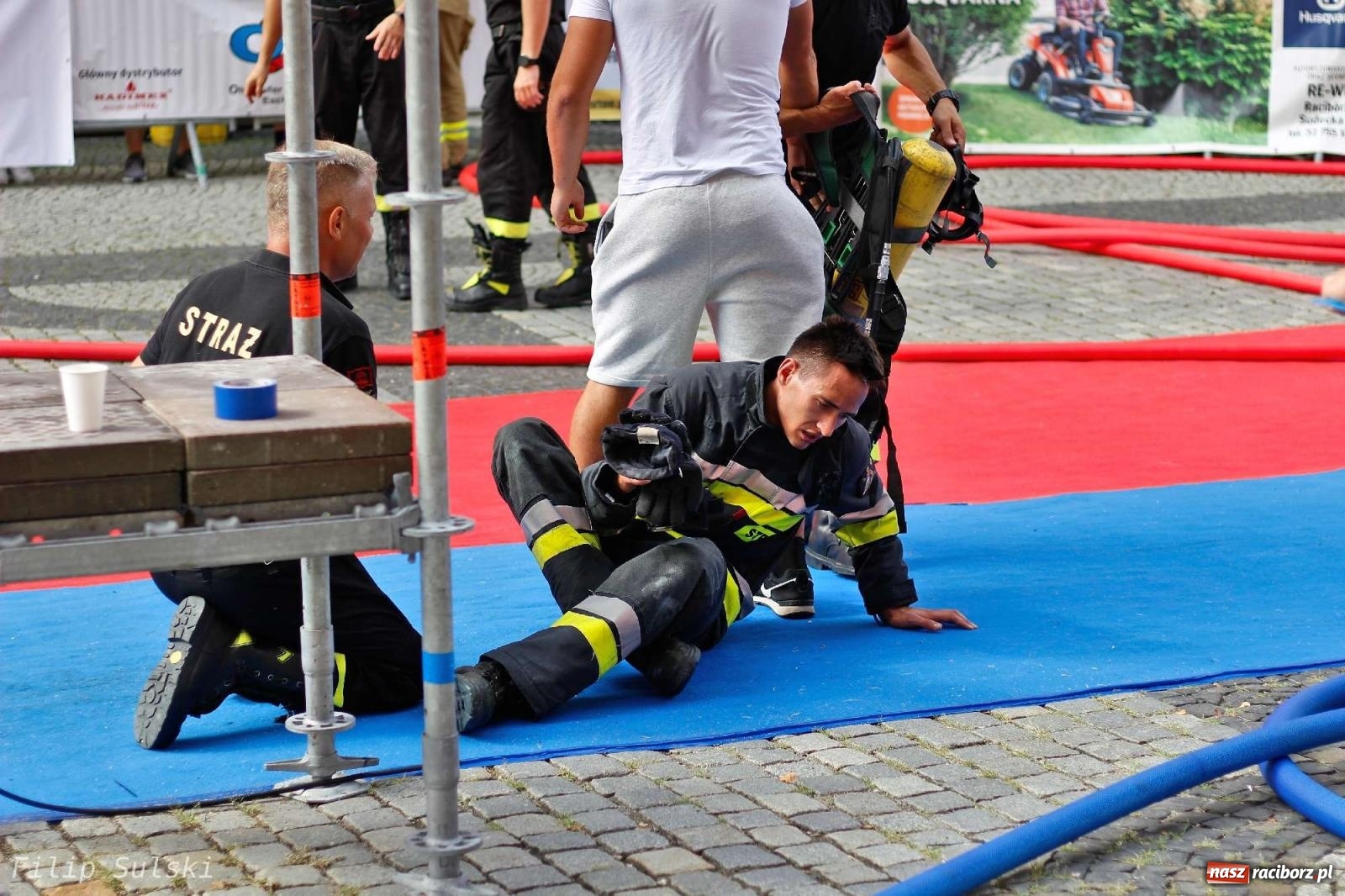 Zdjęcie w galerii na portalu naszraciborz.pl: Toughest Firefighter Racibórz 2023 - strażackie emocje w Raciborzu wiadomości z regionu