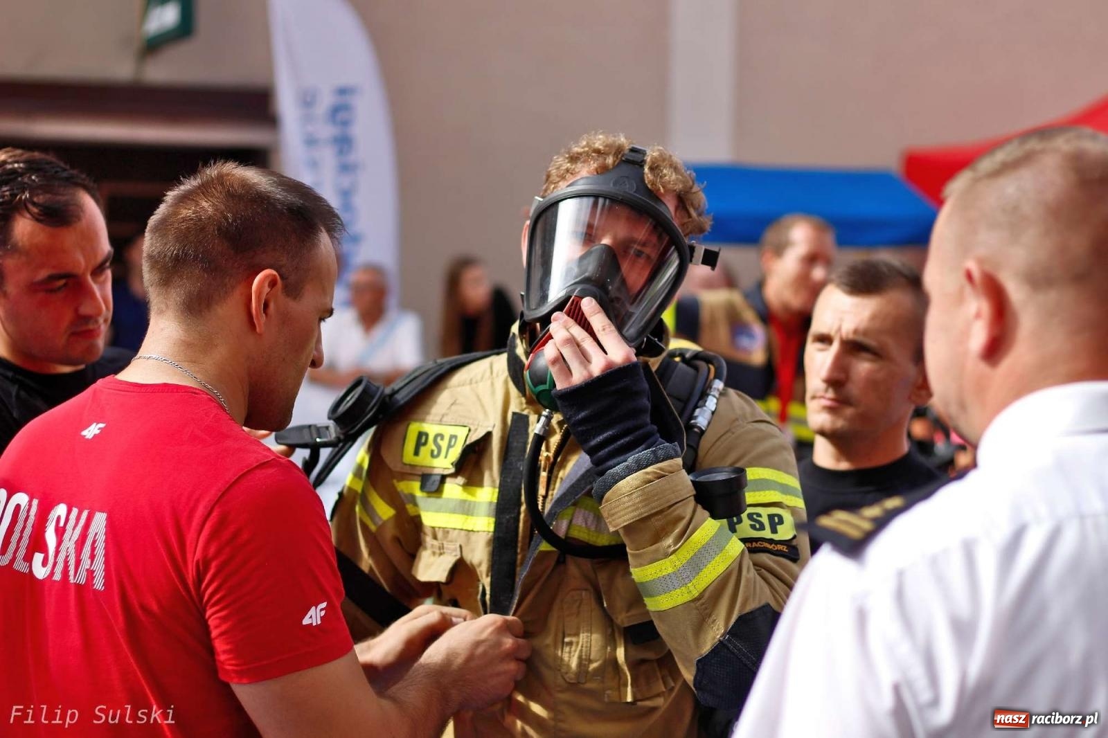Zdjęcie w galerii na portalu naszraciborz.pl: Toughest Firefighter Racibórz 2023 - strażackie emocje w Raciborzu wiadomości z regionu