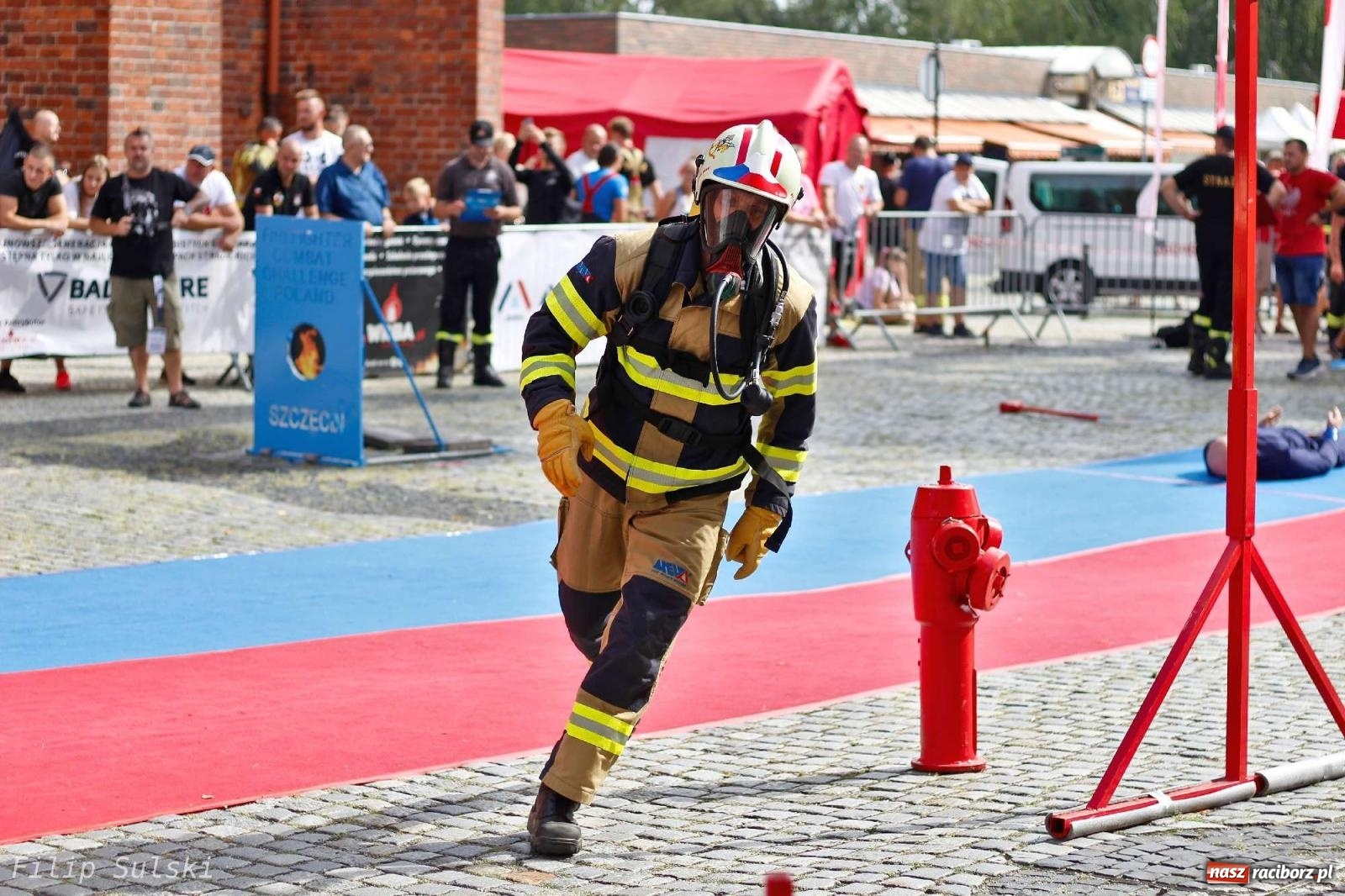 Zdjęcie w galerii na portalu naszraciborz.pl: Toughest Firefighter Racibórz 2023 - strażackie emocje w Raciborzu wiadomości z regionu