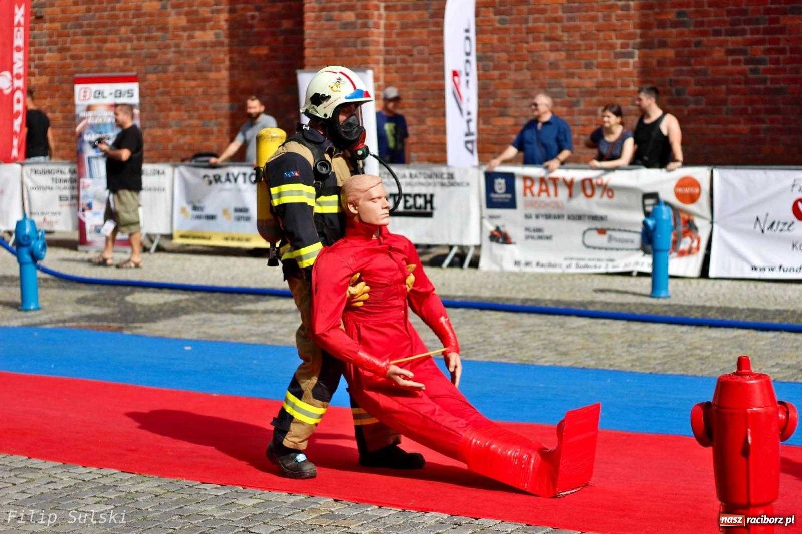 Zdjęcie w galerii na portalu naszraciborz.pl: Toughest Firefighter Racibórz 2023 - strażackie emocje w Raciborzu wiadomości z regionu
