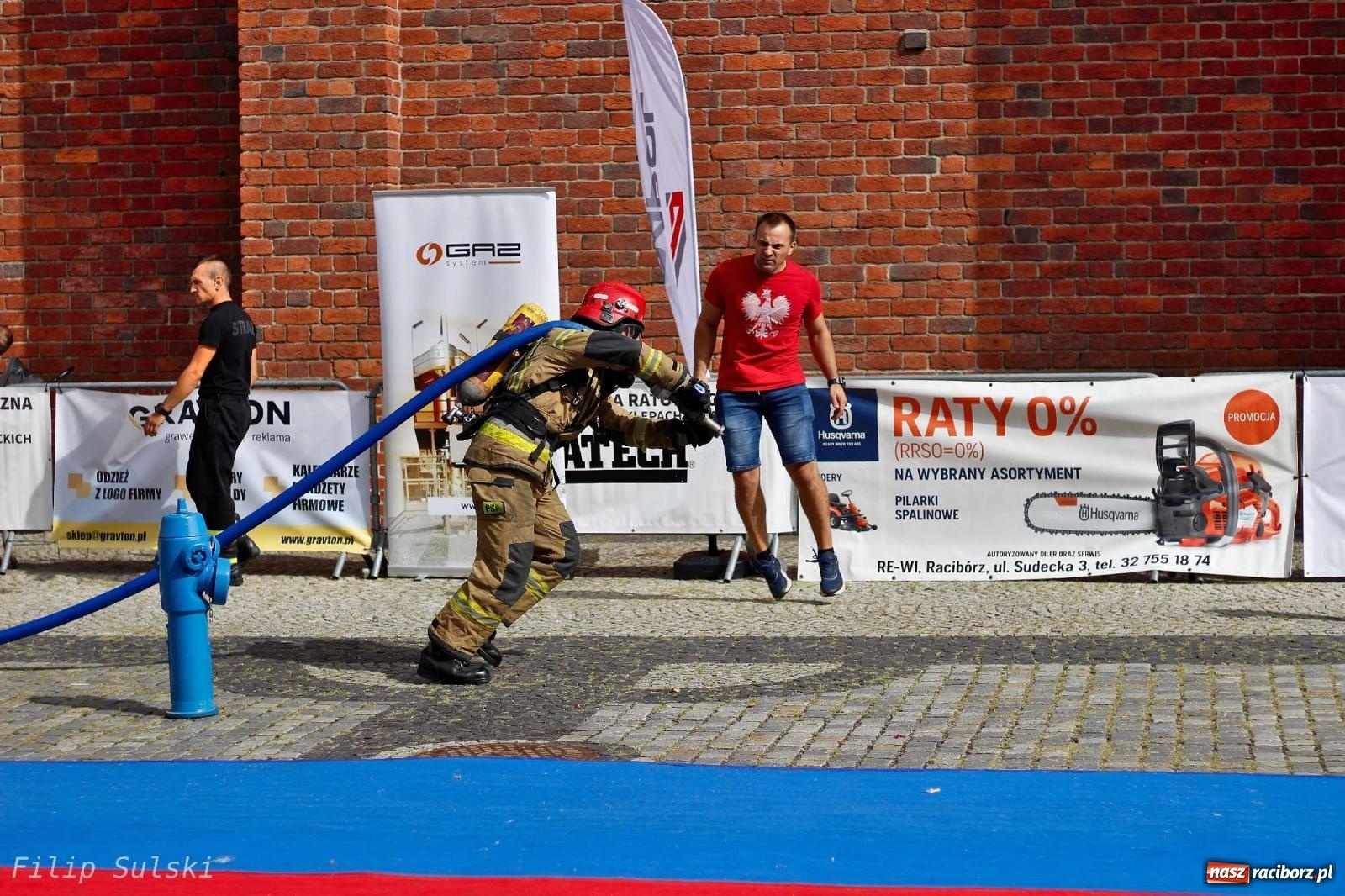 Zdjęcie w galerii na portalu naszraciborz.pl: Toughest Firefighter Racibórz 2023 - strażackie emocje w Raciborzu wiadomości z regionu