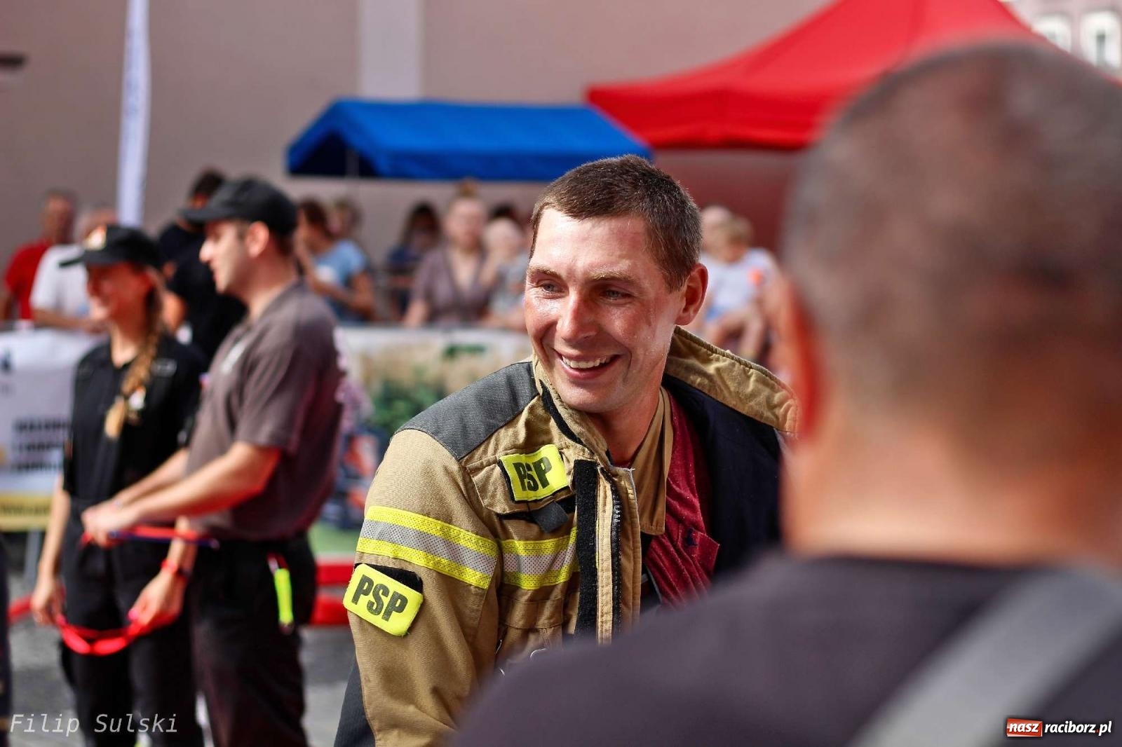 Zdjęcie w galerii na portalu naszraciborz.pl: Toughest Firefighter Racibórz 2023 - strażackie emocje w Raciborzu wiadomości z regionu