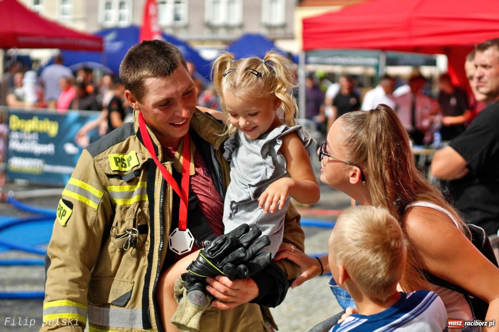 Zdjęcie w galerii na portalu naszraciborz.pl: Toughest Firefighter Racibórz 2023 - strażackie emocje w Raciborzu wiadomości z regionu