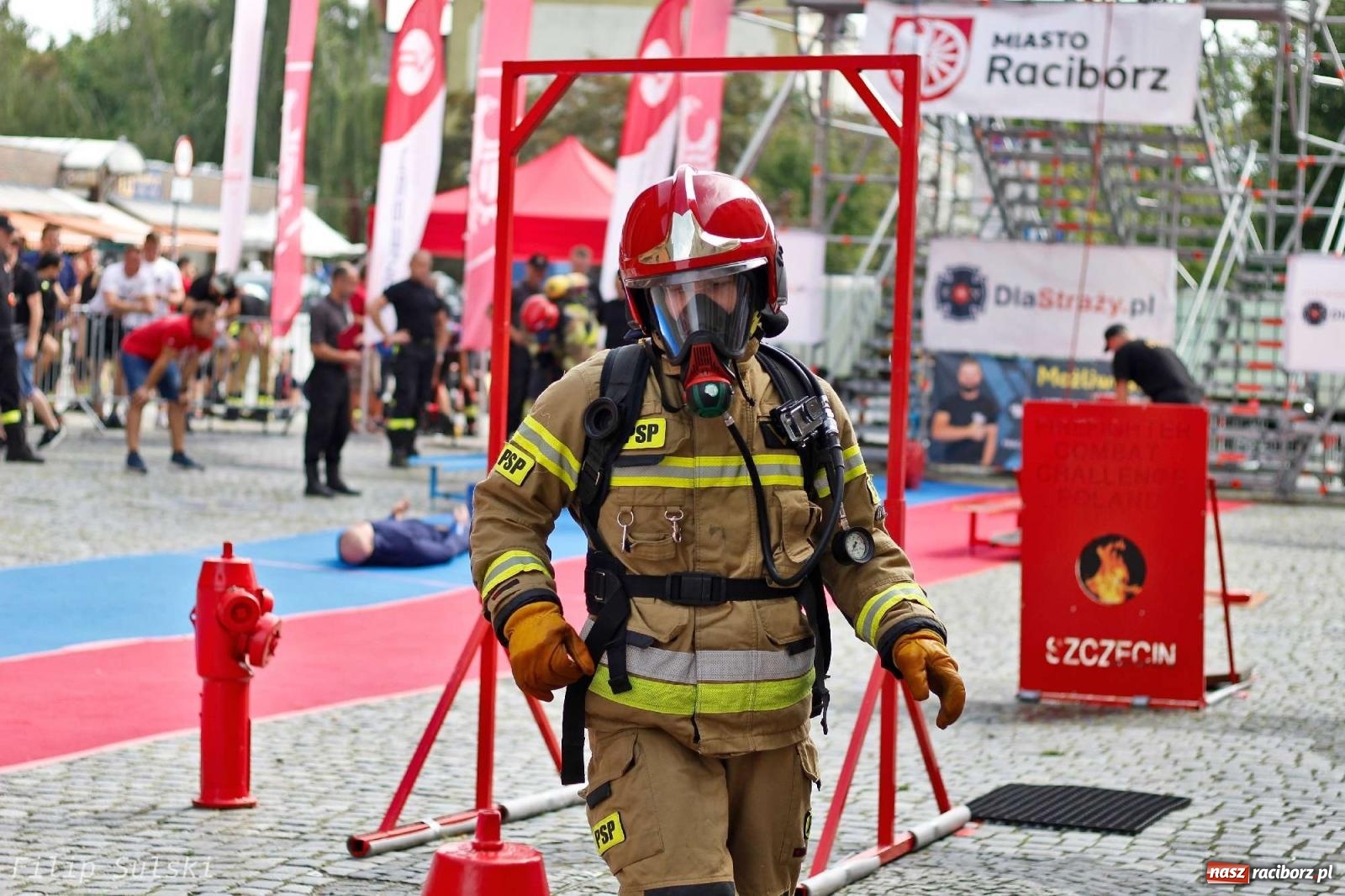 Zdjęcie w galerii na portalu naszraciborz.pl: Toughest Firefighter Racibórz 2023 - strażackie emocje w Raciborzu wiadomości z regionu