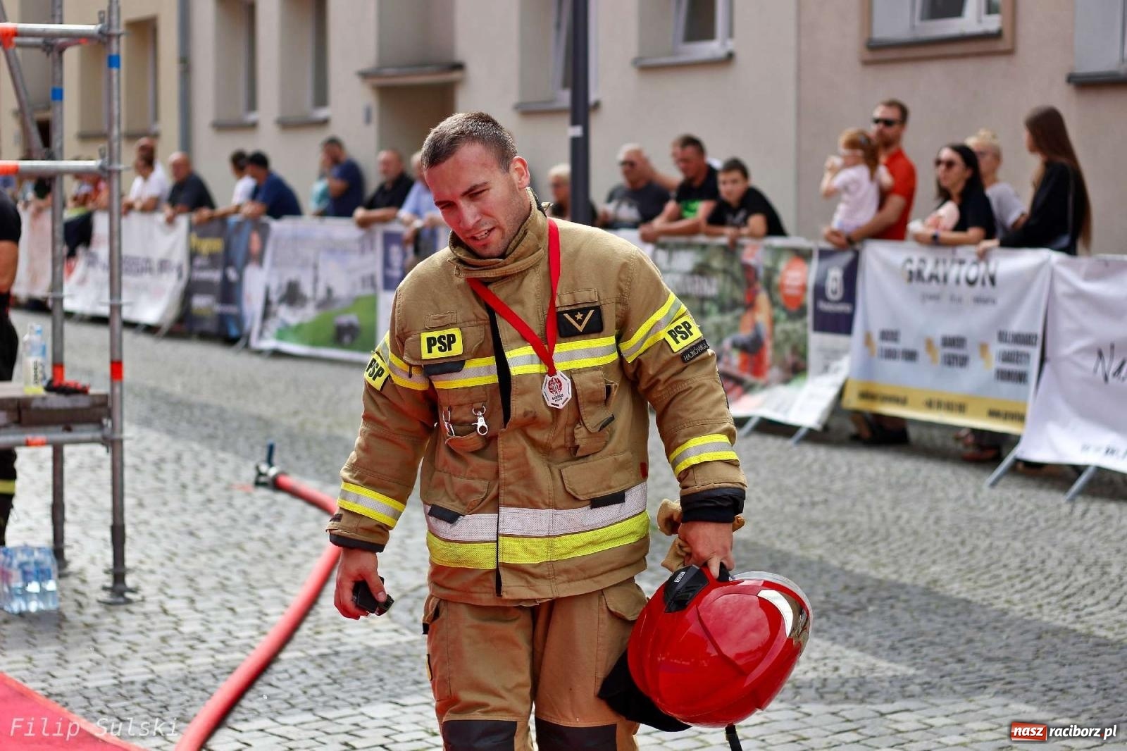 Zdjęcie w galerii na portalu naszraciborz.pl: Toughest Firefighter Racibórz 2023 - strażackie emocje w Raciborzu wiadomości z regionu