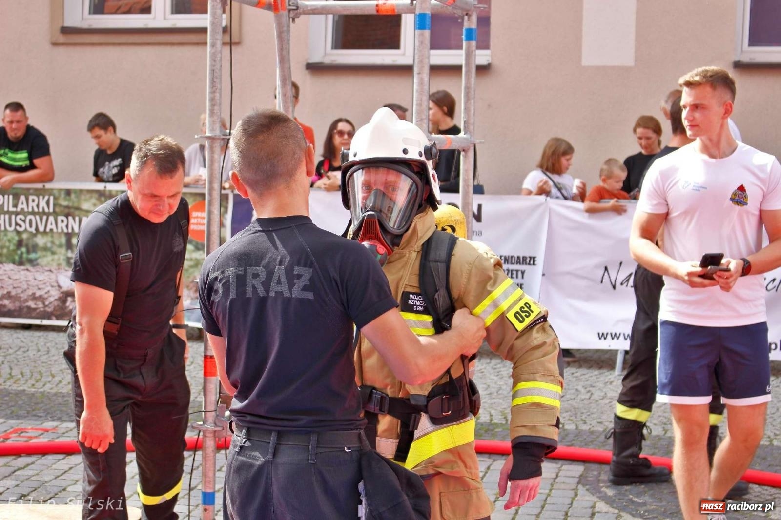 Zdjęcie w galerii na portalu naszraciborz.pl: Toughest Firefighter Racibórz 2023 - strażackie emocje w Raciborzu wiadomości z regionu
