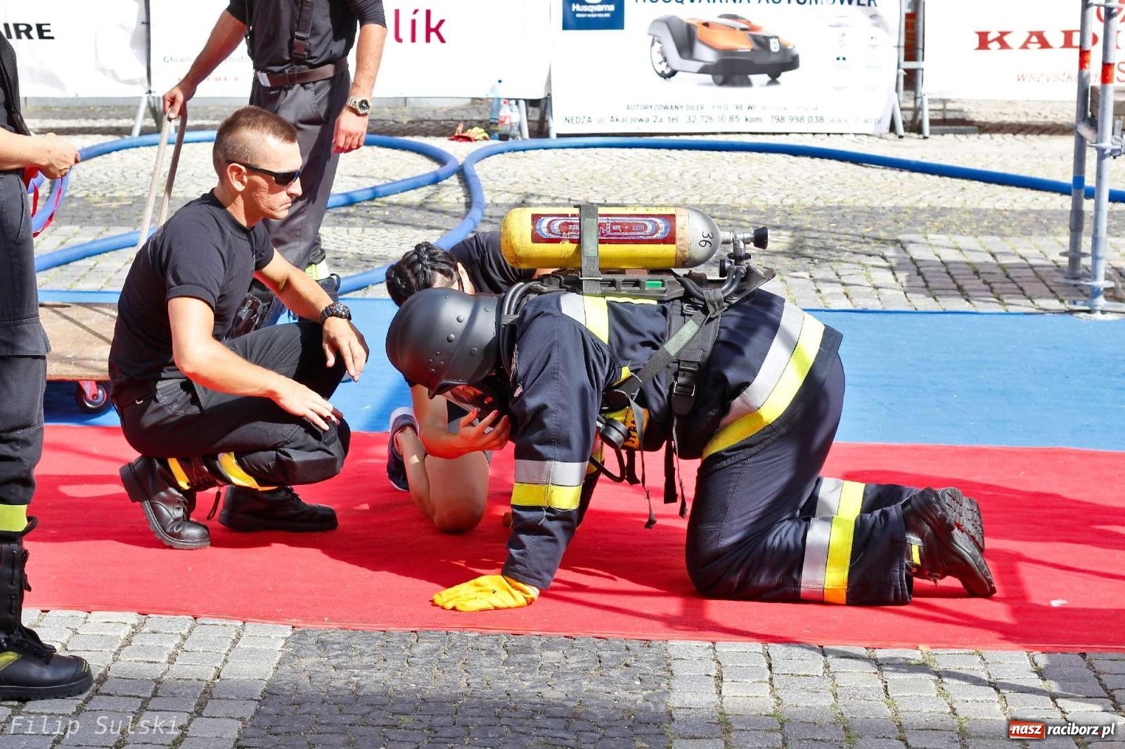 Zdjęcie w galerii na portalu naszraciborz.pl: Toughest Firefighter Racibórz 2023 - strażackie emocje w Raciborzu wiadomości z regionu