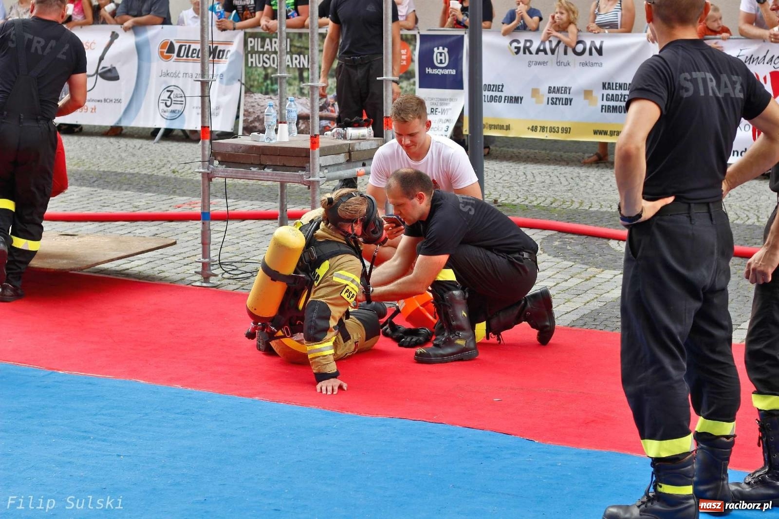 Zdjęcie w galerii na portalu naszraciborz.pl: Toughest Firefighter Racibórz 2023 - strażackie emocje w Raciborzu wiadomości z regionu