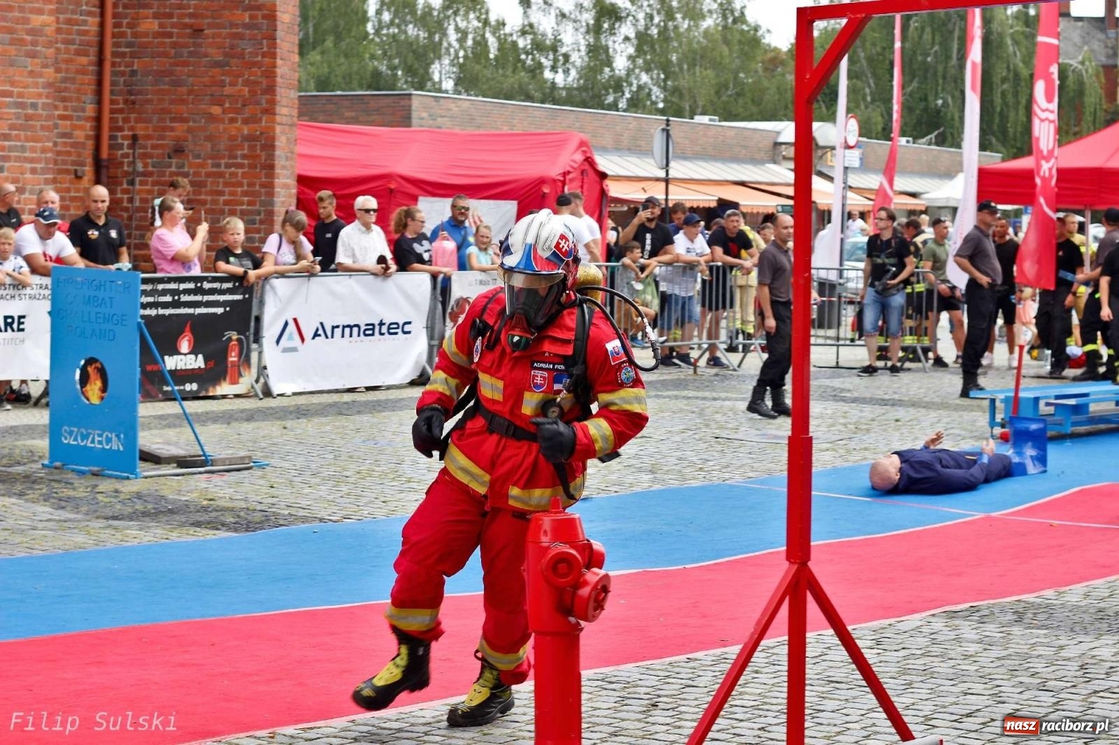 Zdjęcie w galerii na portalu naszraciborz.pl: Toughest Firefighter Racibórz 2023 - strażackie emocje w Raciborzu wiadomości z regionu