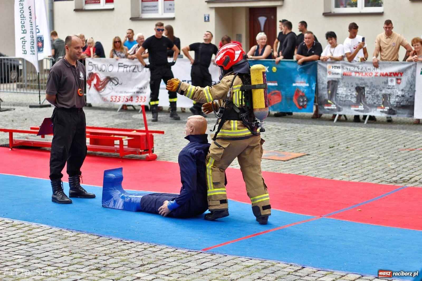 Zdjęcie w galerii na portalu naszraciborz.pl: Toughest Firefighter Racibórz 2023 - strażackie emocje w Raciborzu wiadomości z regionu
