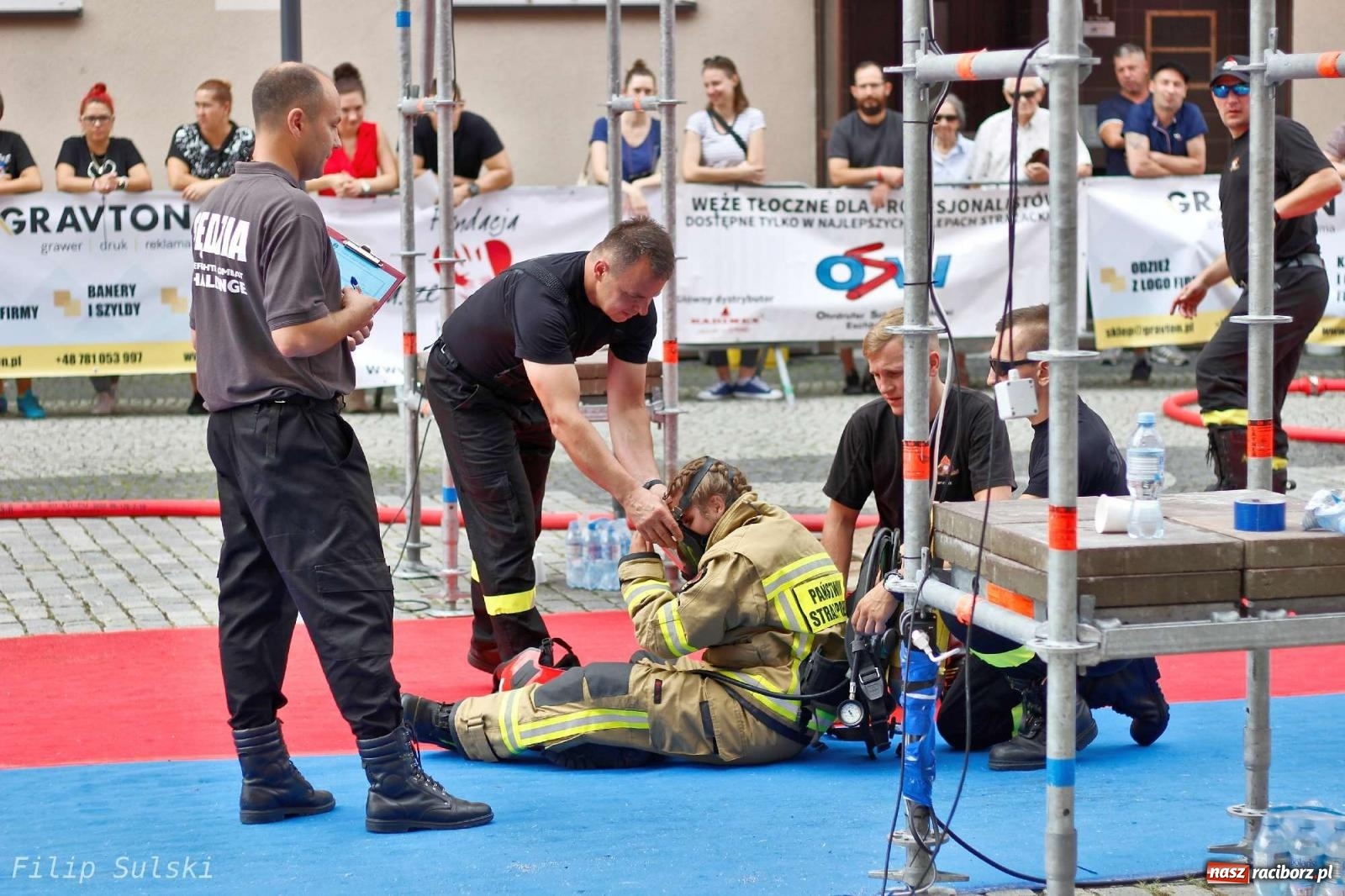 Zdjęcie w galerii na portalu naszraciborz.pl: Toughest Firefighter Racibórz 2023 - strażackie emocje w Raciborzu wiadomości z regionu
