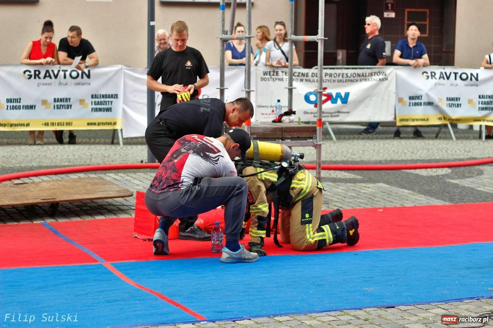 Zdjęcie w galerii na portalu naszraciborz.pl: Toughest Firefighter Racibórz 2023 - strażackie emocje w Raciborzu wiadomości z regionu