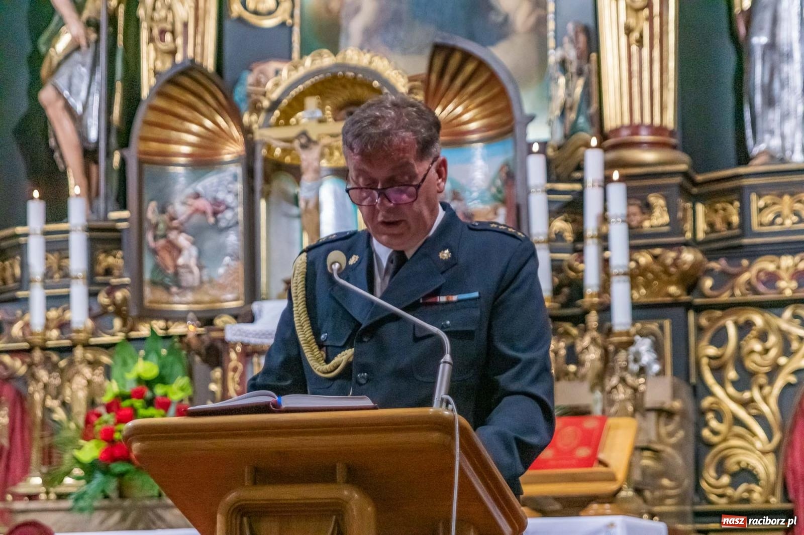 Zdjęcie w galerii na portalu naszraciborz.pl: Memoriałowa Msza w intencji poległych strażaków wiadomości z regionu