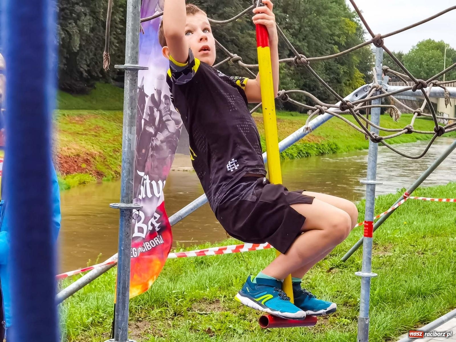 Zdjęcie w galerii na portalu naszraciborz.pl: II Mistrzostwa Raciborza Ninja OCR na raciborskich bulwarach [FOTO i WIDEO] wiadomości z regionu