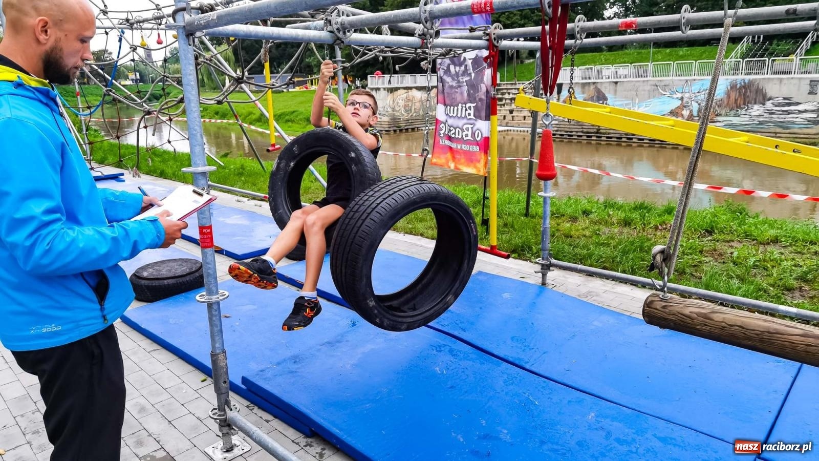 Zdjęcie w galerii na portalu naszraciborz.pl: II Mistrzostwa Raciborza Ninja OCR na raciborskich bulwarach [FOTO i WIDEO] wiadomości z regionu