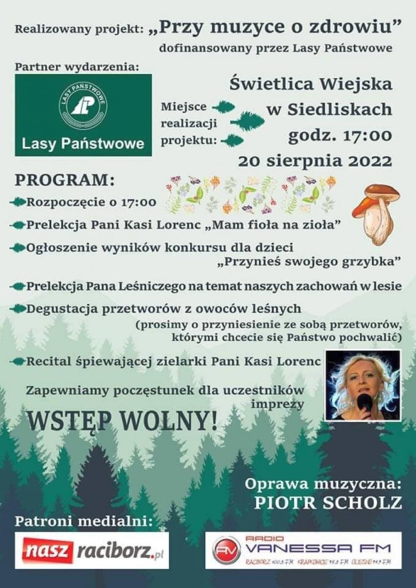Zdjęcie w galerii na portalu naszraciborz.pl: Siedliska. Przy muzyce o zdrowiu z Lasami Państwowymi wiadomości z regionu