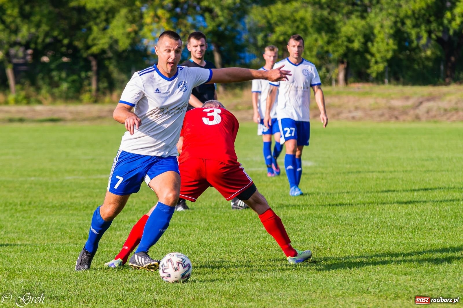 Zdjęcie w galerii na portalu naszraciborz.pl: Klasyczny hat-trick Dawida Lenarta pogrążył Markowice [FOTO] wiadomości z regionu