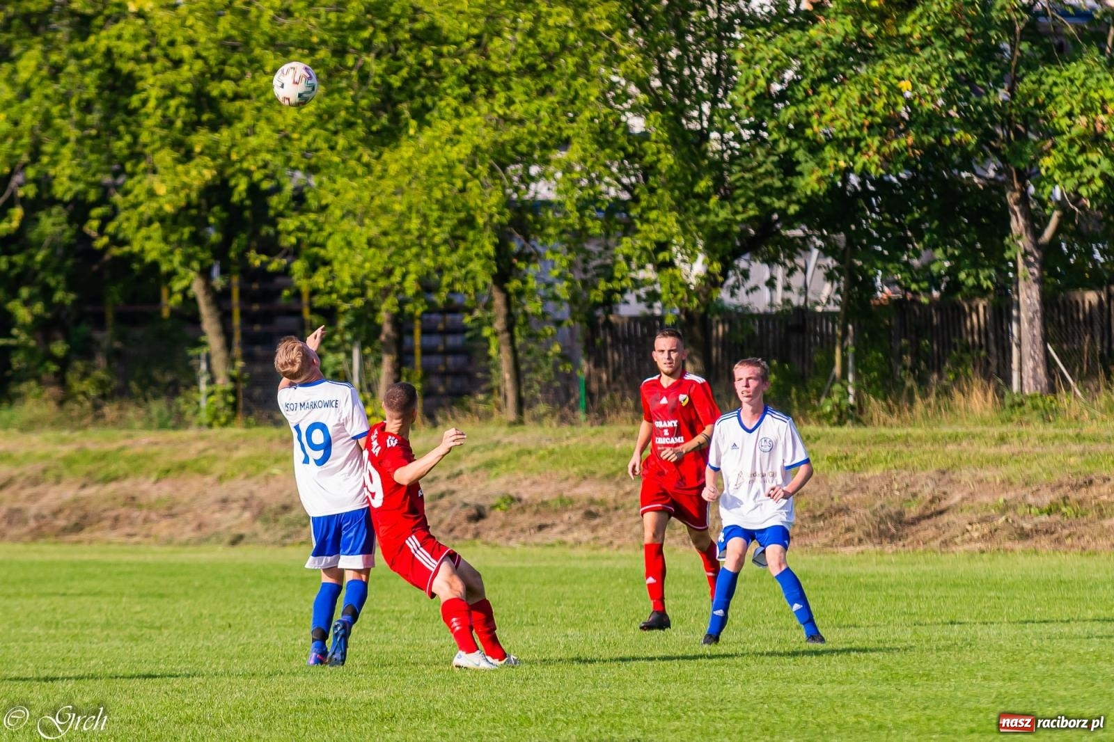 Zdjęcie w galerii na portalu naszraciborz.pl: Klasyczny hat-trick Dawida Lenarta pogrążył Markowice [FOTO] wiadomości z regionu