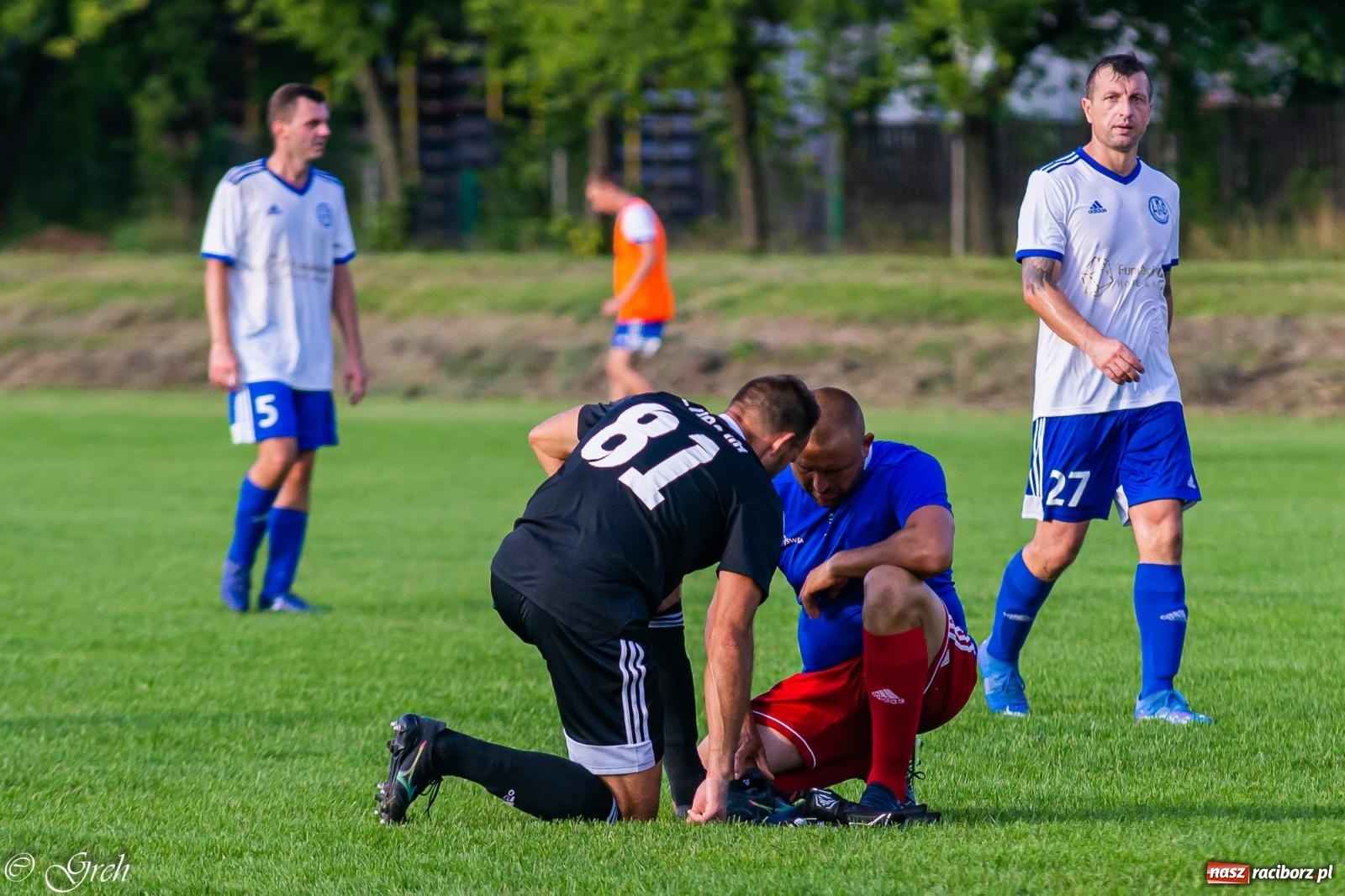 Zdjęcie w galerii na portalu naszraciborz.pl: Klasyczny hat-trick Dawida Lenarta pogrążył Markowice [FOTO] wiadomości z regionu