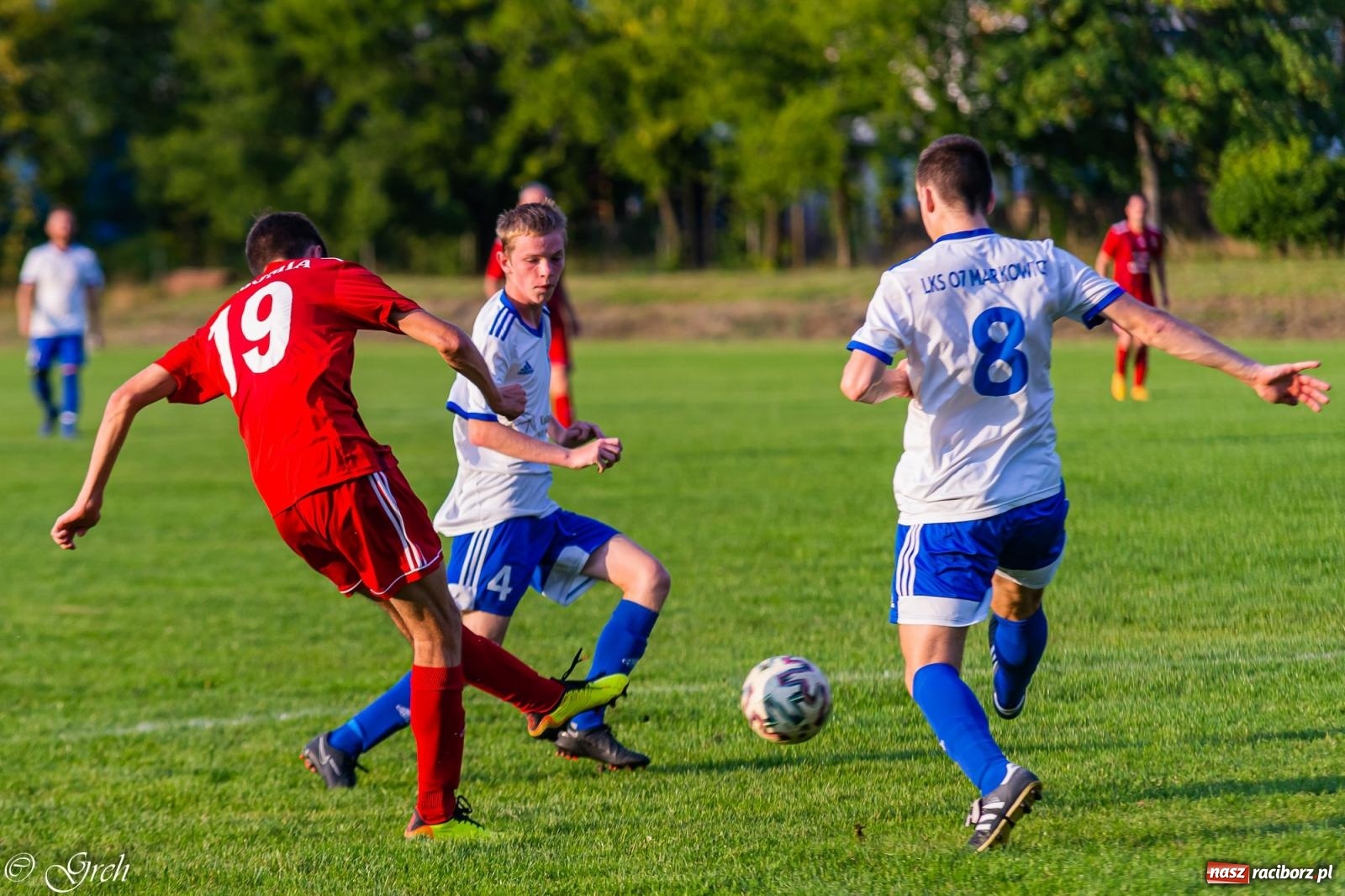 Zdjęcie w galerii na portalu naszraciborz.pl: Klasyczny hat-trick Dawida Lenarta pogrążył Markowice [FOTO] wiadomości z regionu
