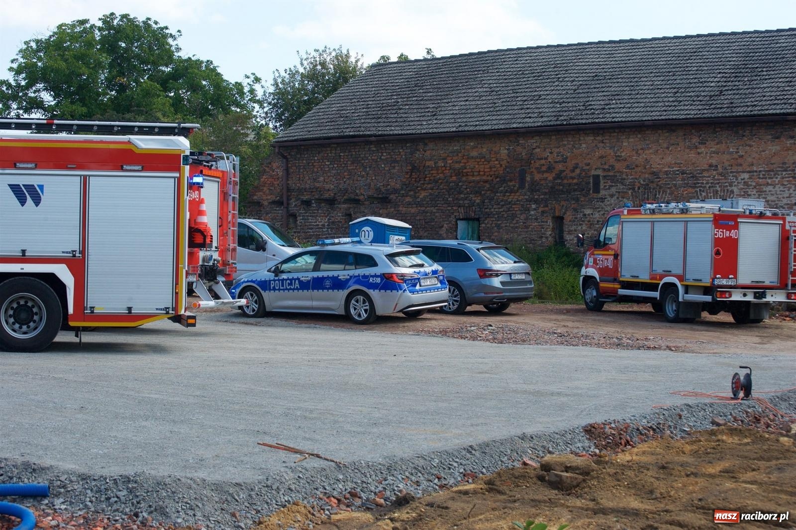 Zdjęcie w galerii na portalu naszraciborz.pl: Koparka uszkodziła gazociąg w Tworkowie. Konieczna była ewakuacja! wiadomości z regionu